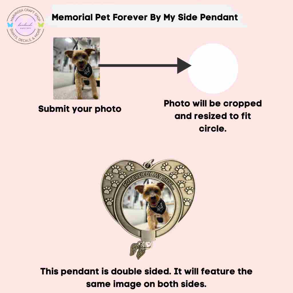 Memorial Paws Sublimation Pendant - MariROsa Craft Shop