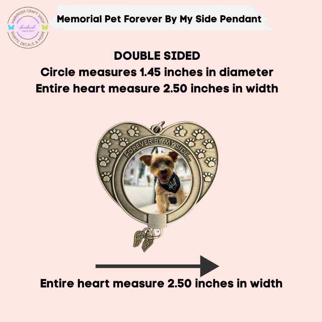 Memorial Paws Sublimation Pendant - MariROsa Craft Shop