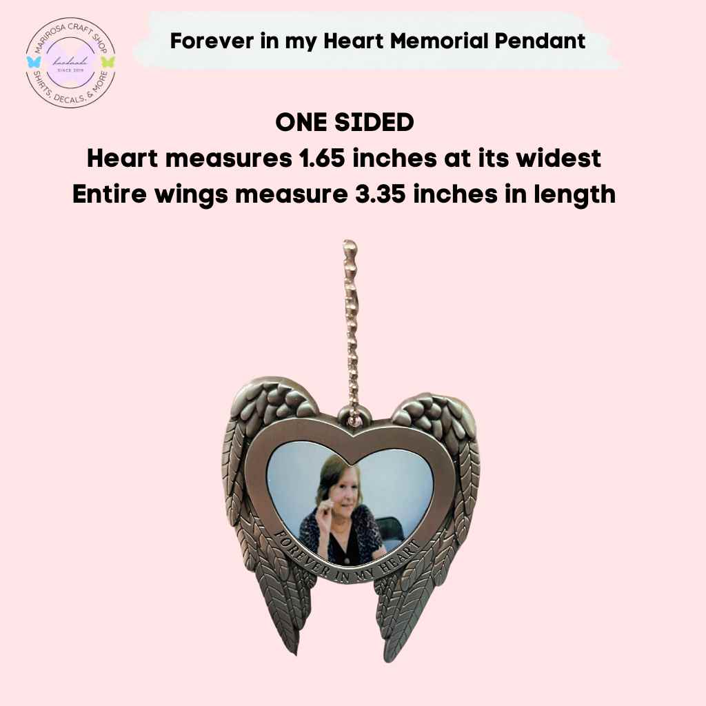 Forever in my Heart Sublimation Pendant - MariROsa Craft Shop