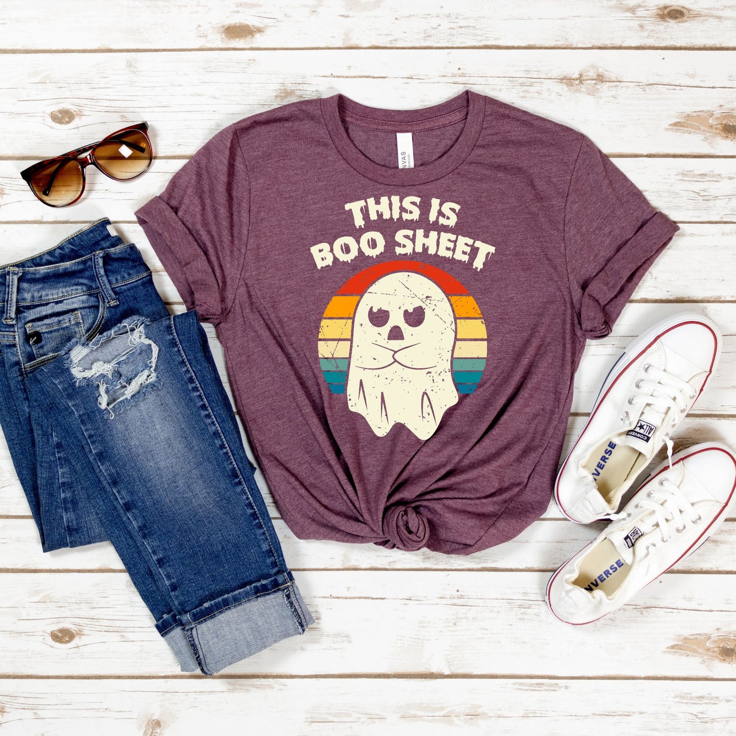 This is BOO Sheet Tee - MariROsa Craft Shop