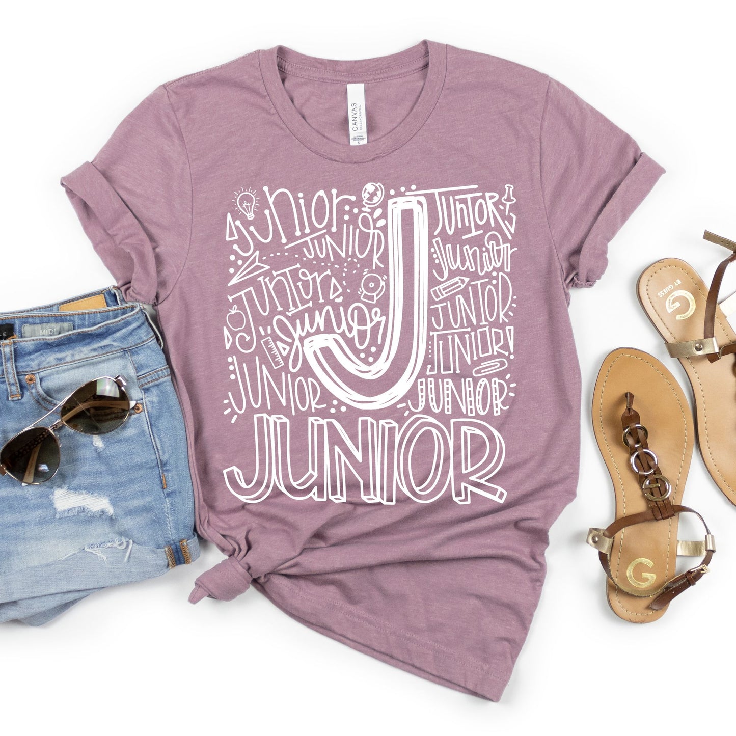 Junior Typography Assorted Color Tee - MariROsa Craft Shop