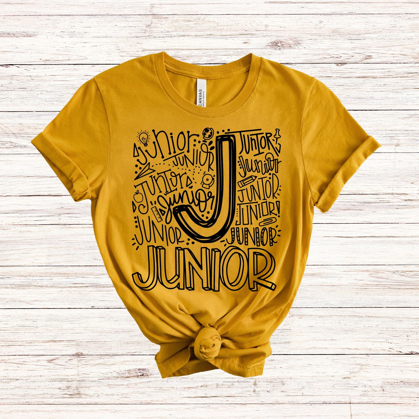 Junior Typography Assorted Color Tee - MariROsa Craft Shop