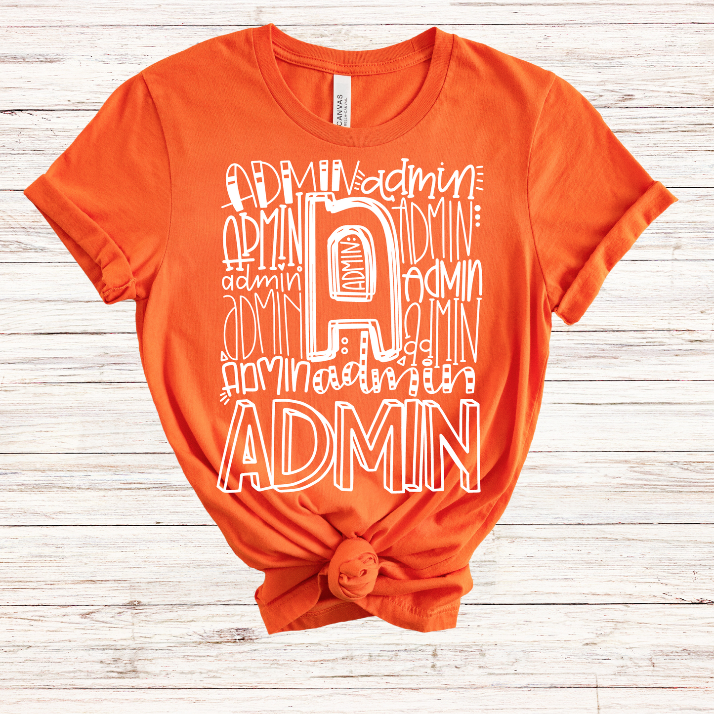Administrator Typography Design Tee