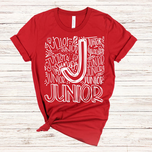 Junior Typography Primary Color Tees - MariROsa Craft Shop