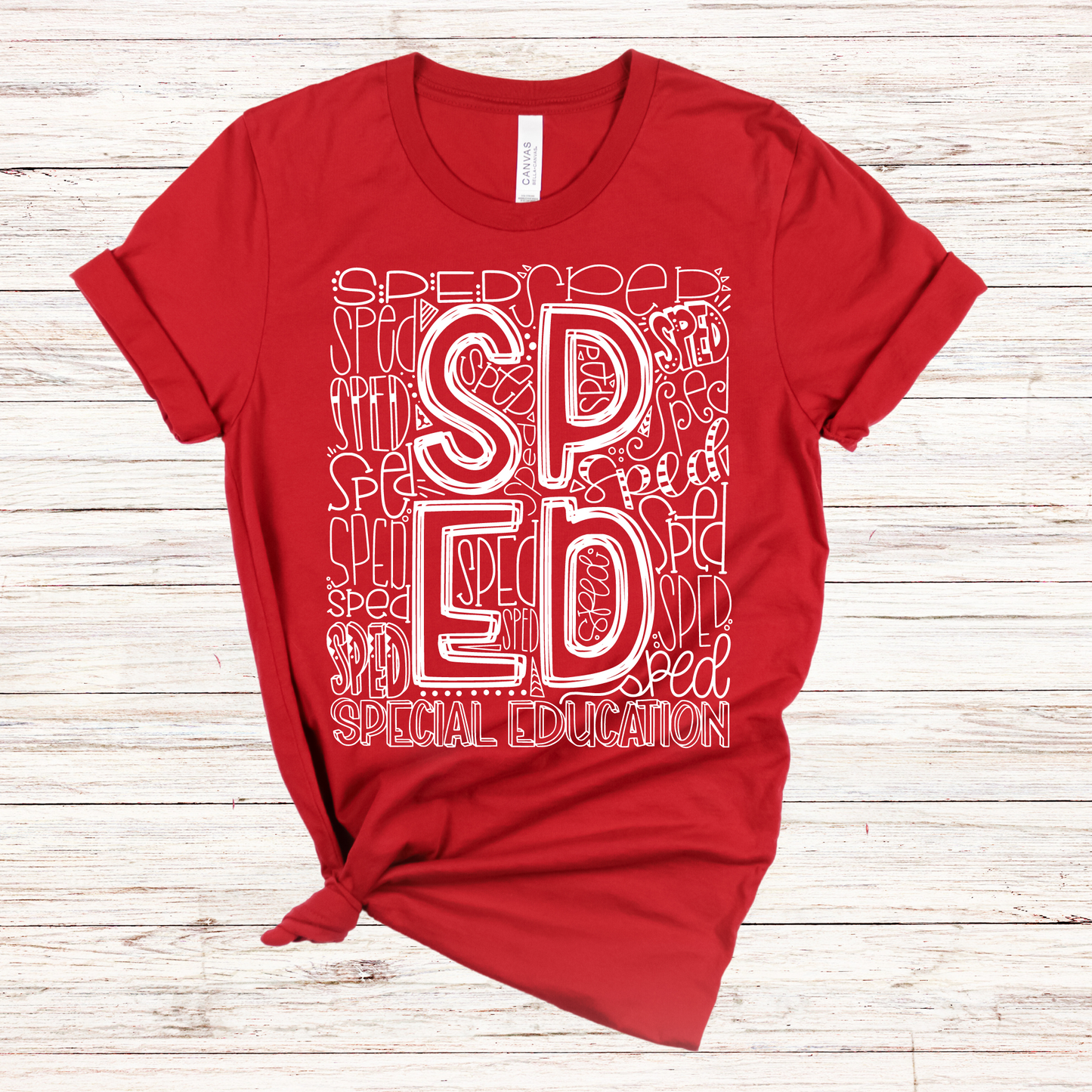 Special Education Typography Design Tee