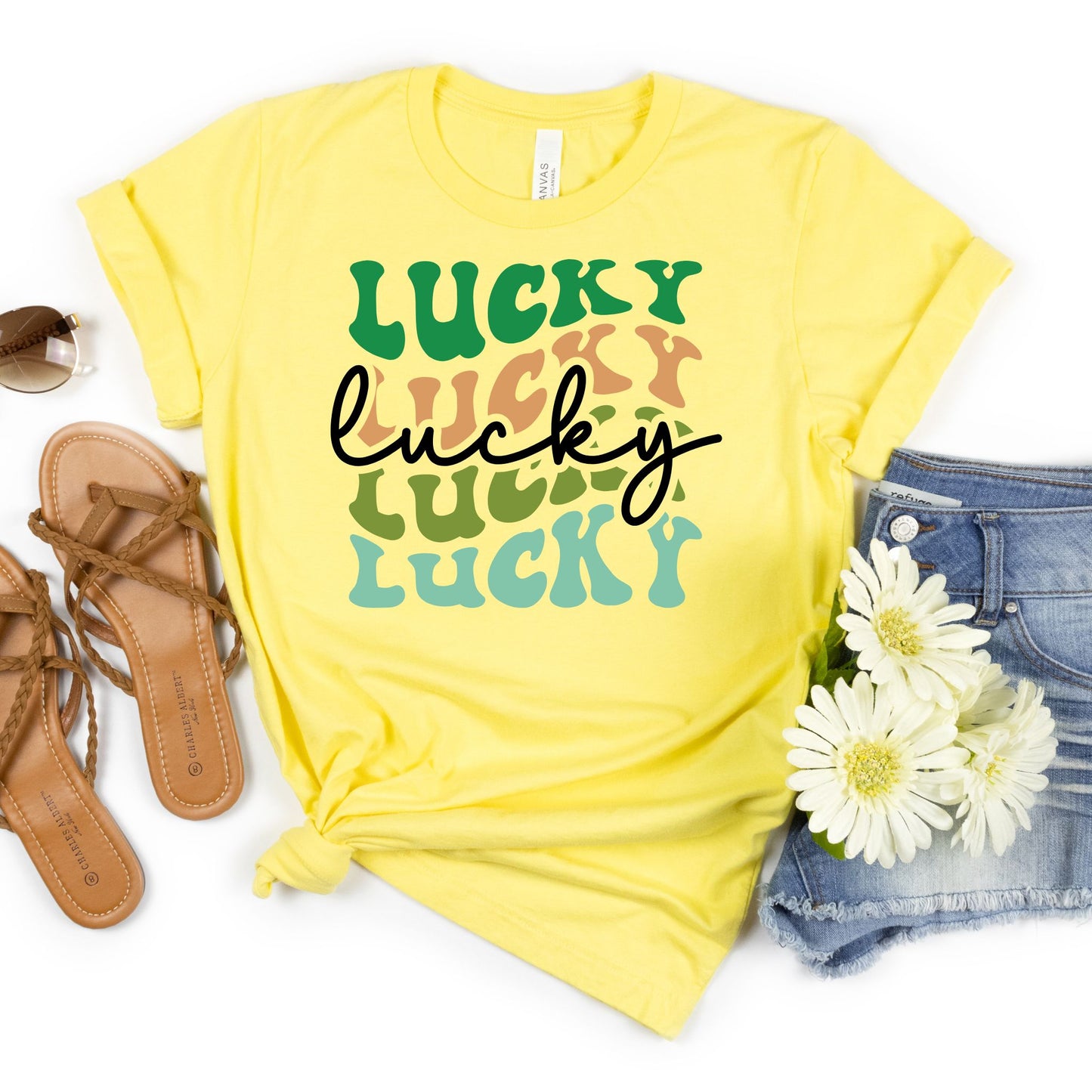 Lucky Script Tee