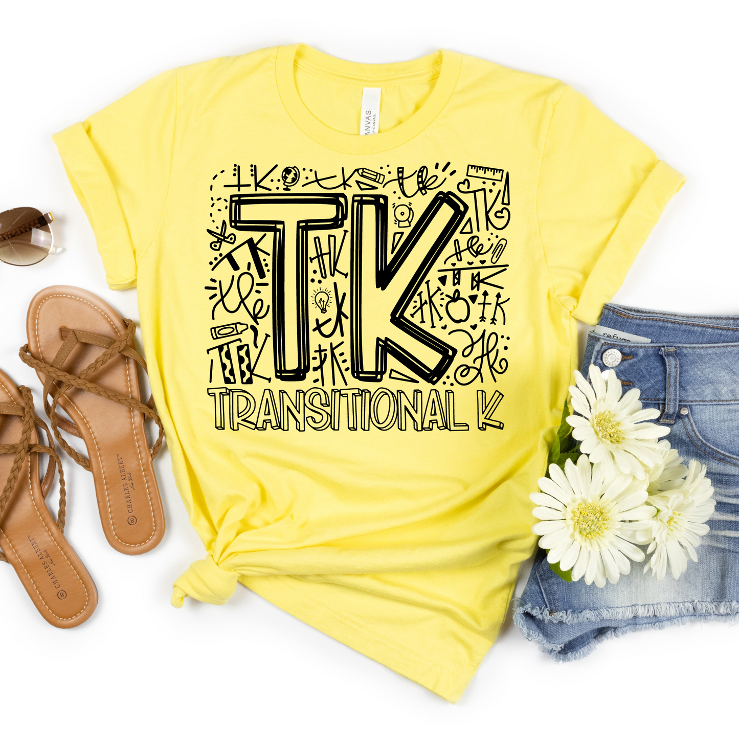 TK Typography Primary Color Tee - MariROsa Craft Shop