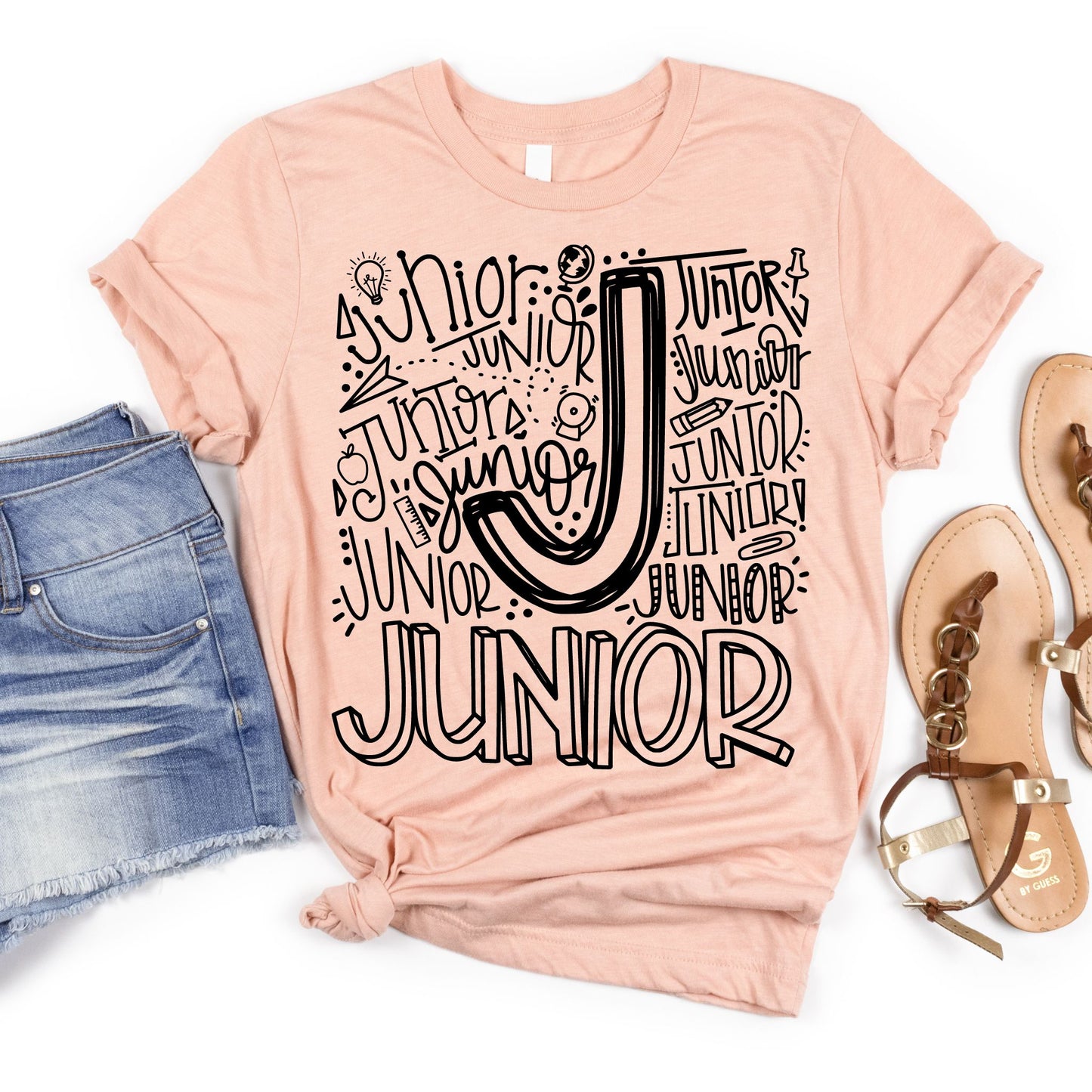 Junior Typography Assorted Color Tee - MariROsa Craft Shop