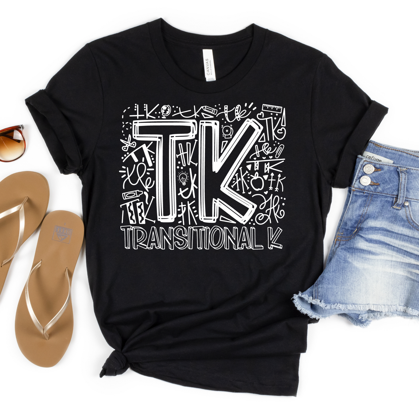 TK Typography Primary Color Tee - MariROsa Craft Shop