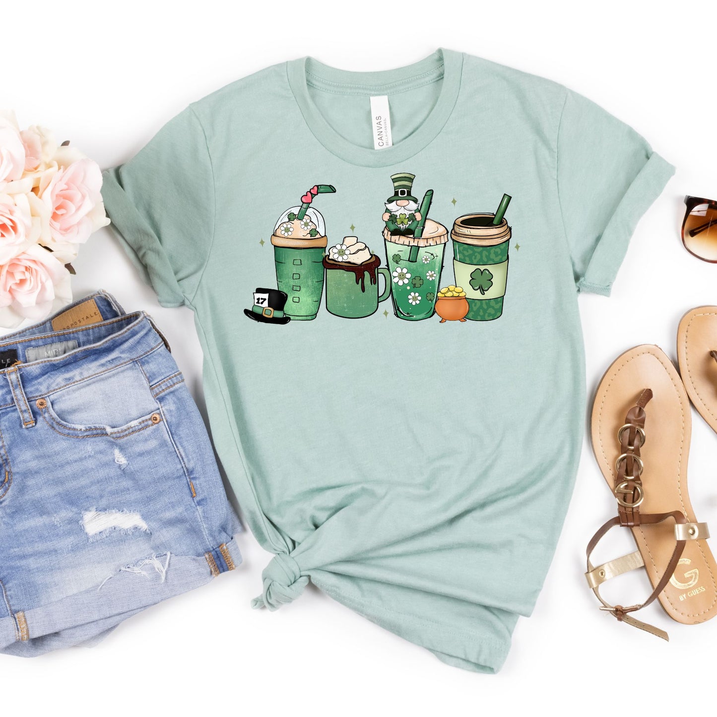 Lucky Sips Teacher Tee – St. Patrick’s Day Edition