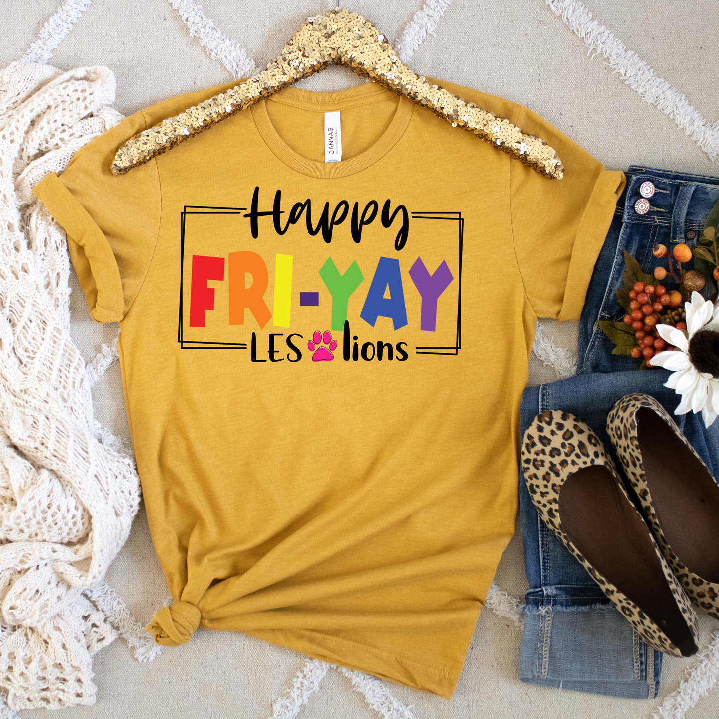 Happy FRI-YAY LES LIONS Tee