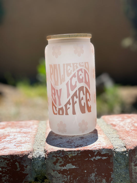 Powered by Ice Coffee Libby Glass - MariROsa Craft Shop