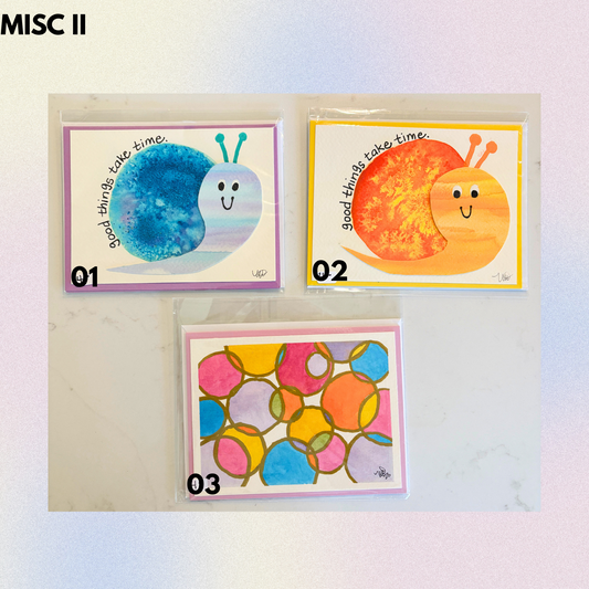 Assorted Designs: Hand-Painted Greeting Cards