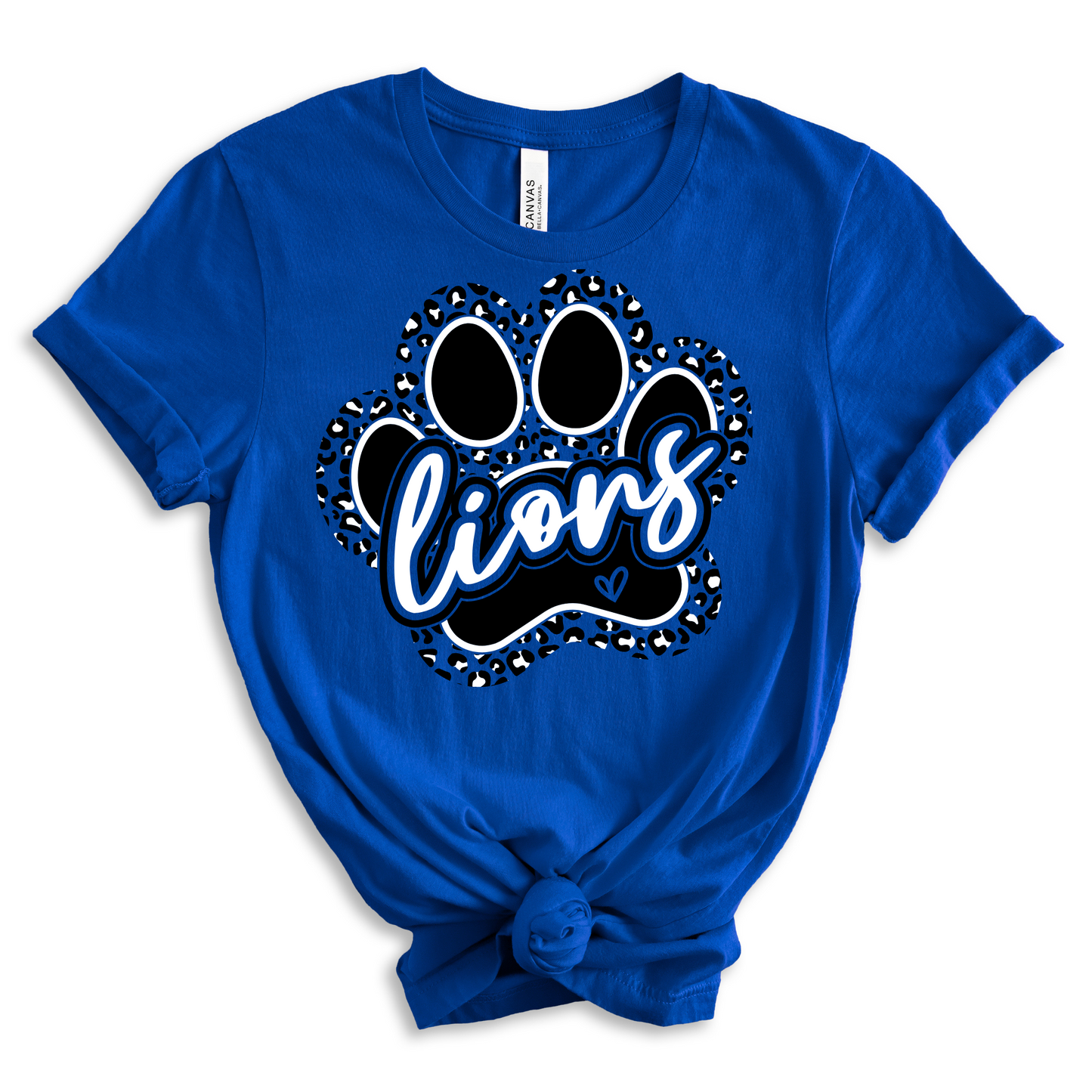 LIONS Leopard Paw Print Tee