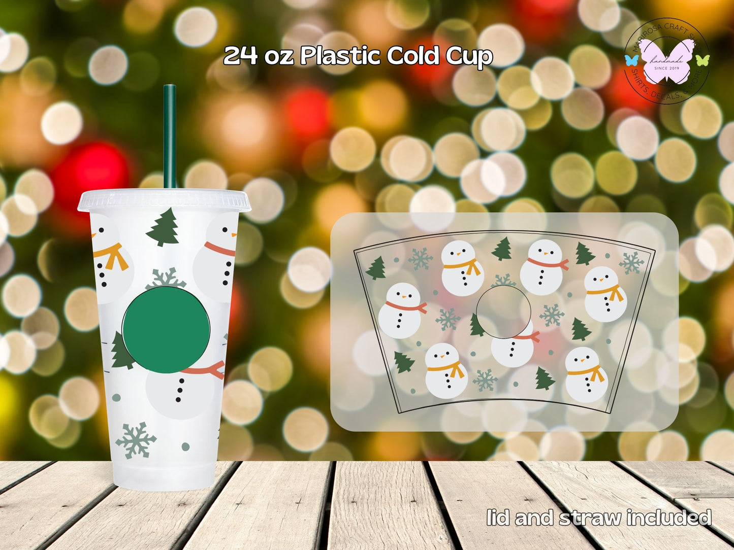 Snowman Drinkware - MariROsa Craft Shop