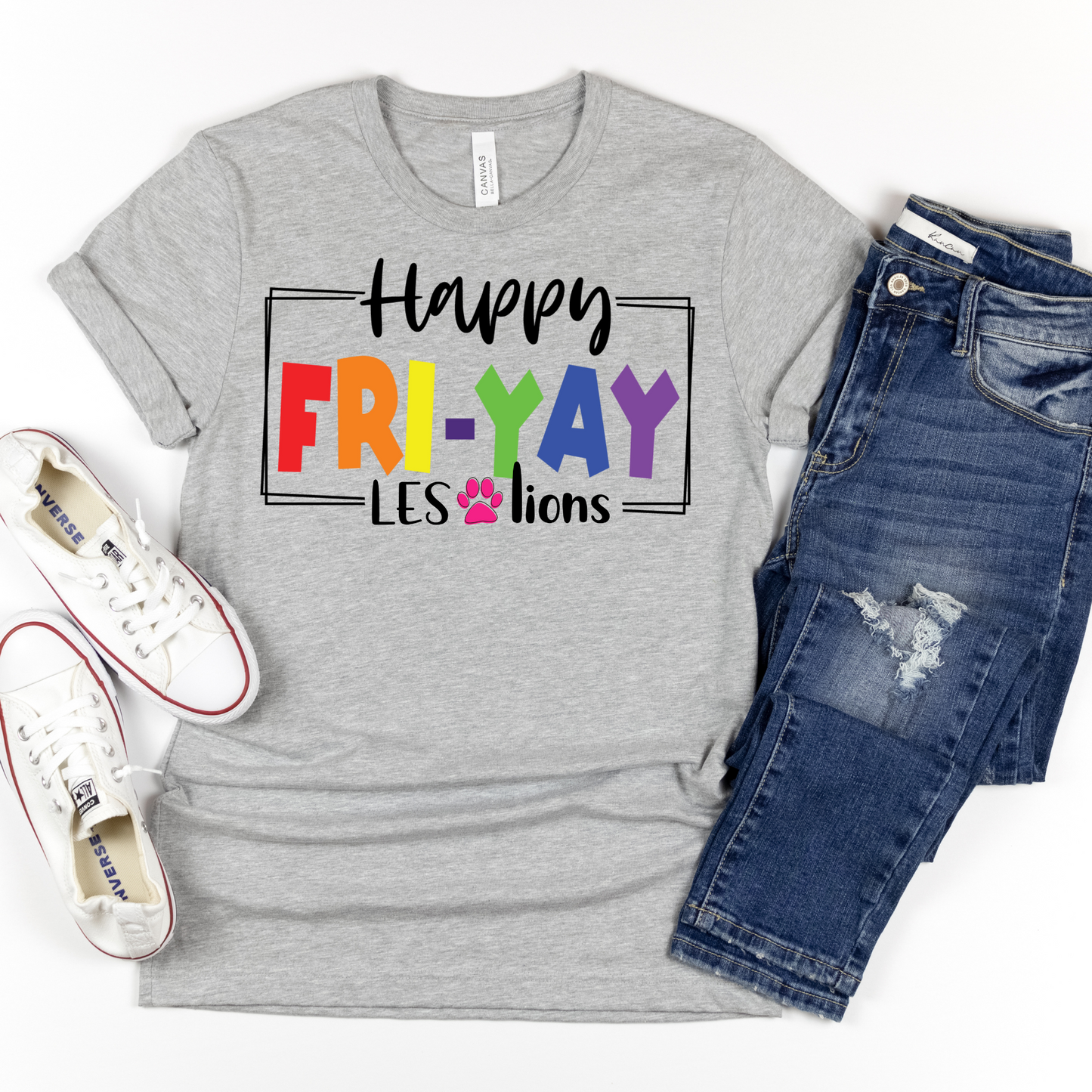 Happy FRI-YAY LES LIONS Tee