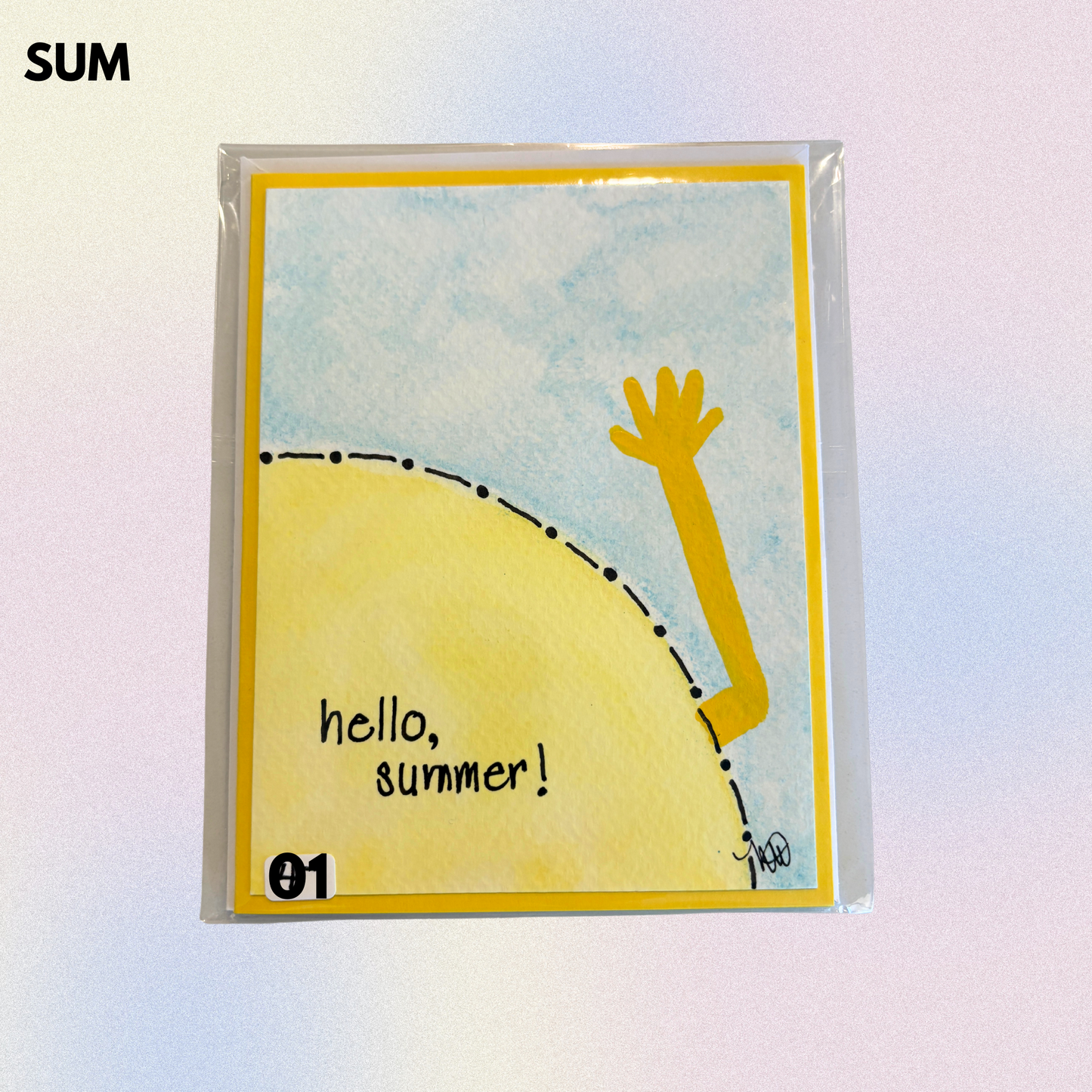 Summer Hand-Painted Greeting Cards