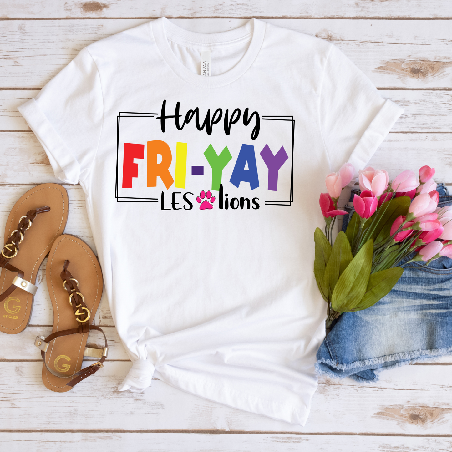 Happy FRI-YAY LES LIONS Tee