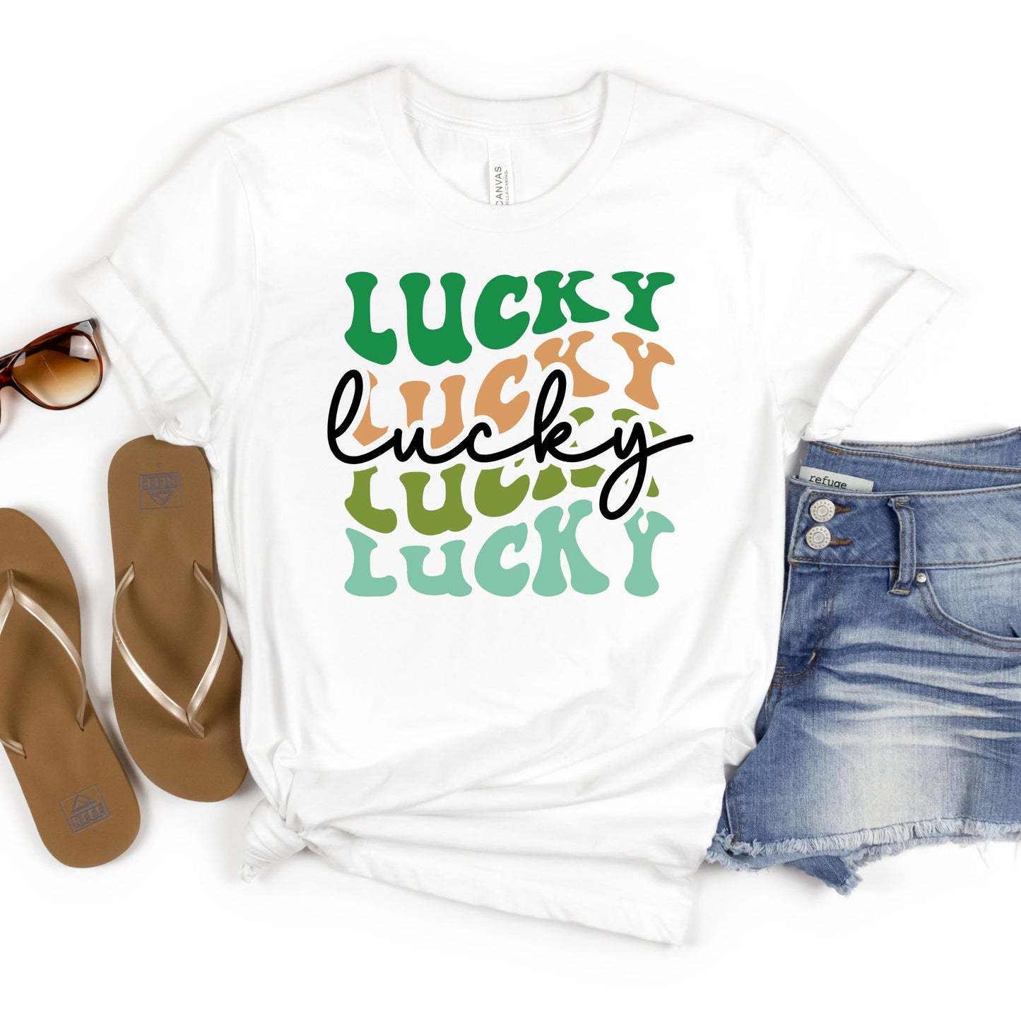 Lucky Script Tee