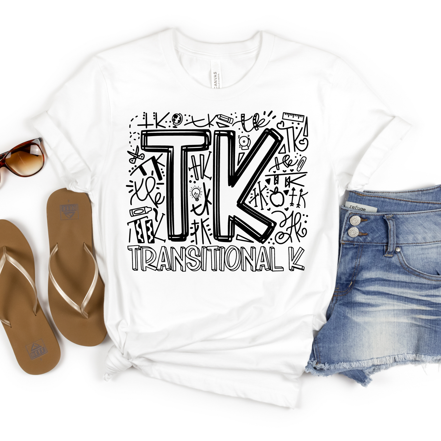 TK Typography Primary Color Tee - MariROsa Craft Shop