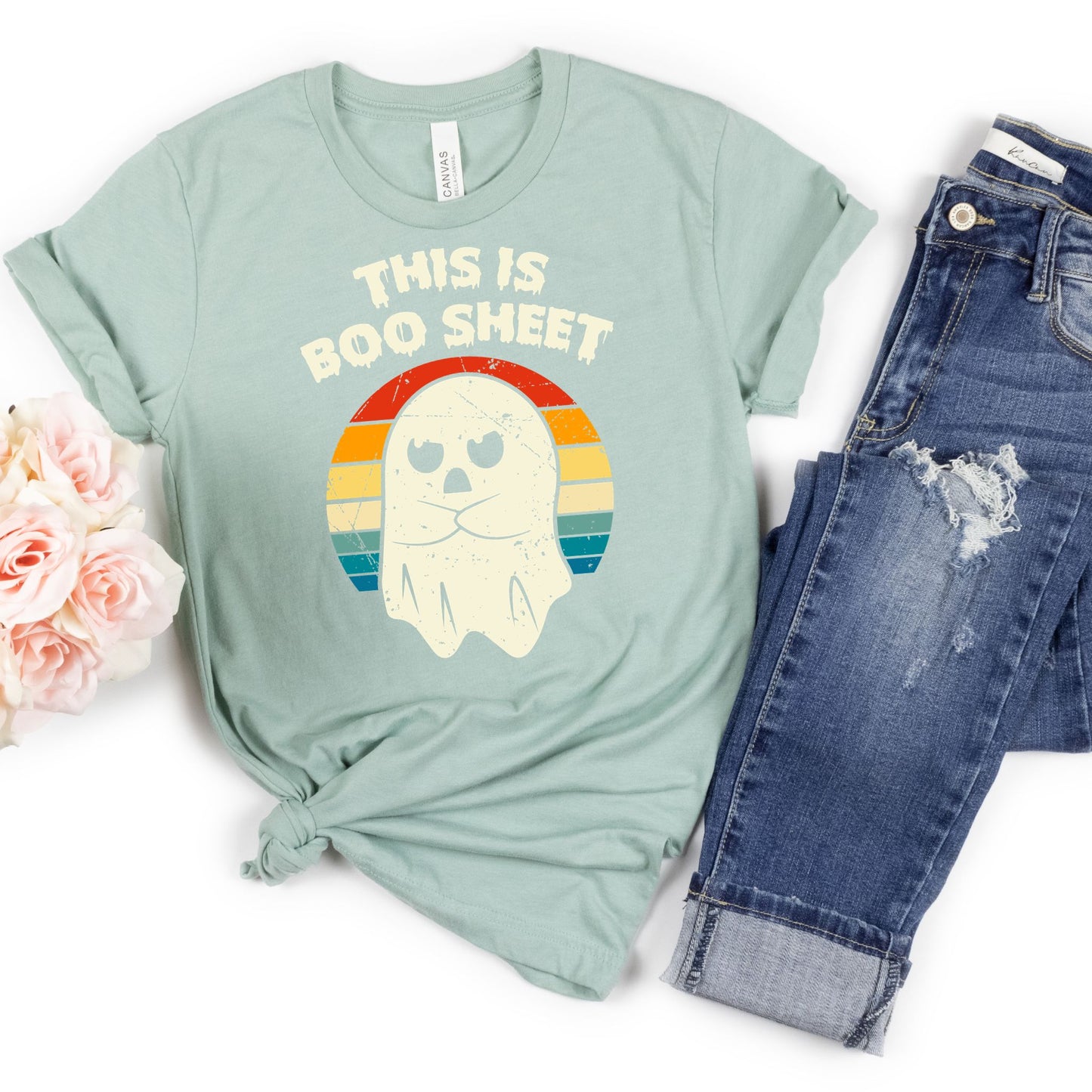 This is BOO Sheet Tee - MariROsa Craft Shop