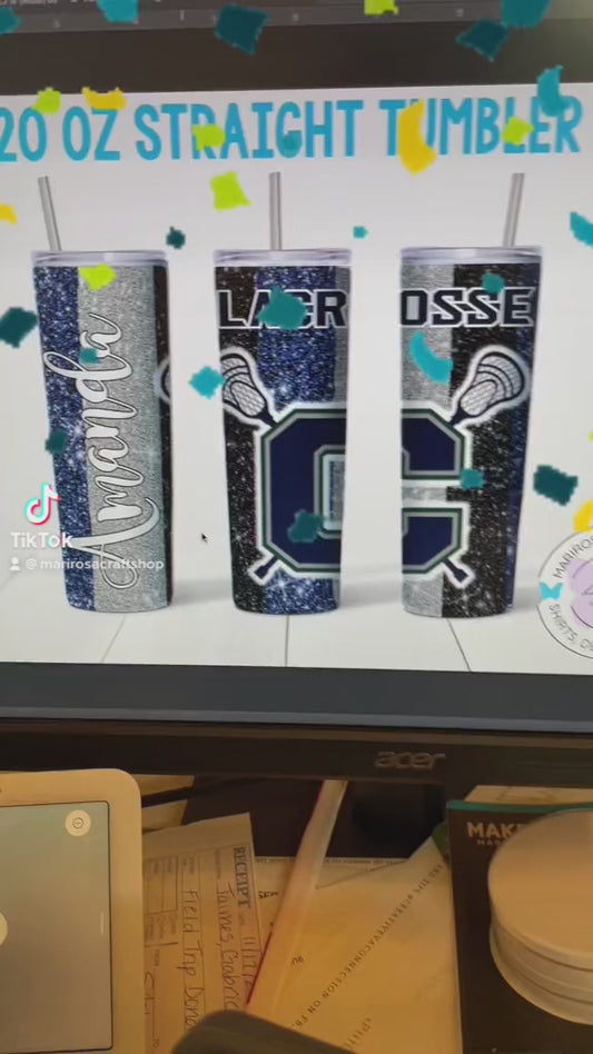 Custom 20 oz Straight Stainless Steel Tumbler