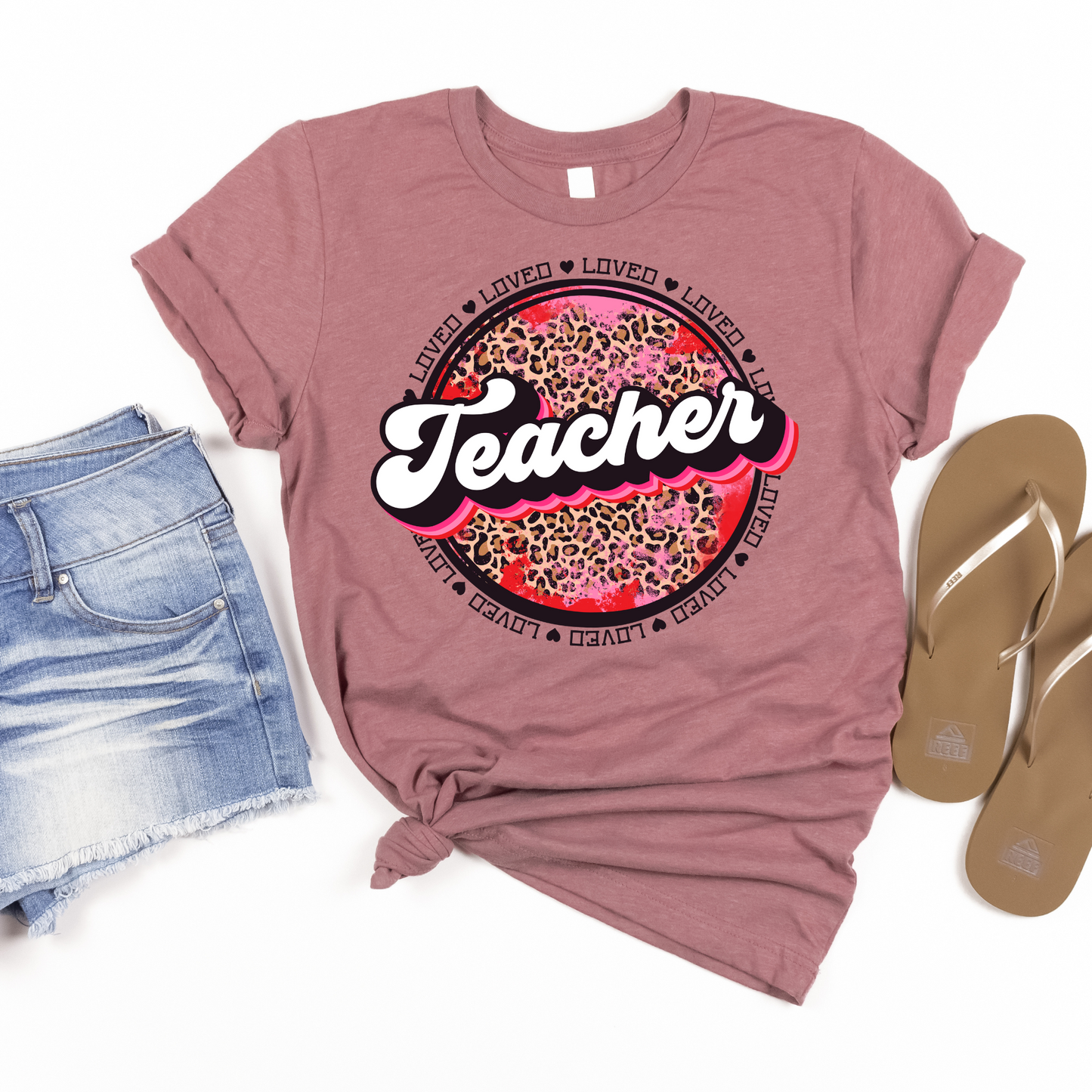 Teacher Loved Leopard Print - MariROsa Craft Shop