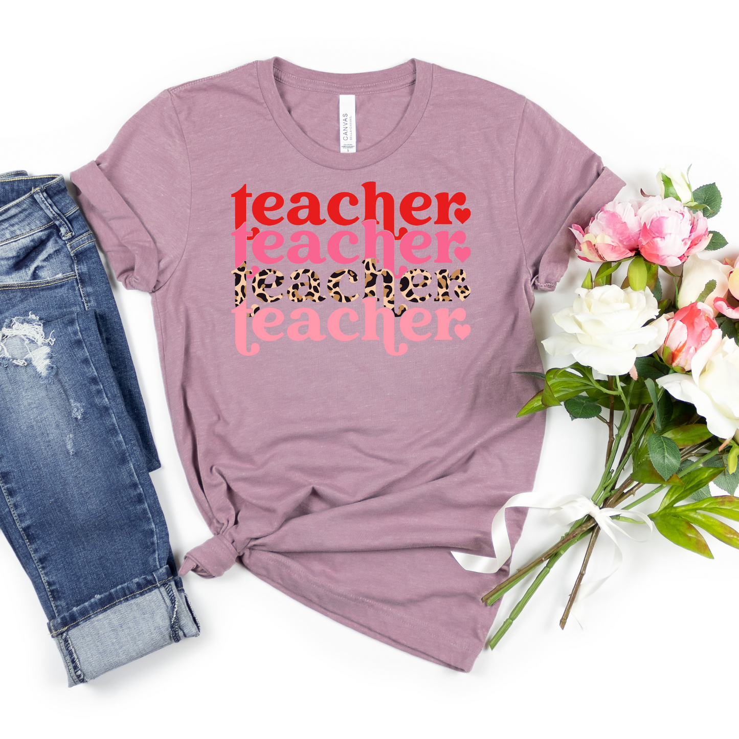Teacher Repeating Pattern Leopard Print - MariROsa Craft Shop