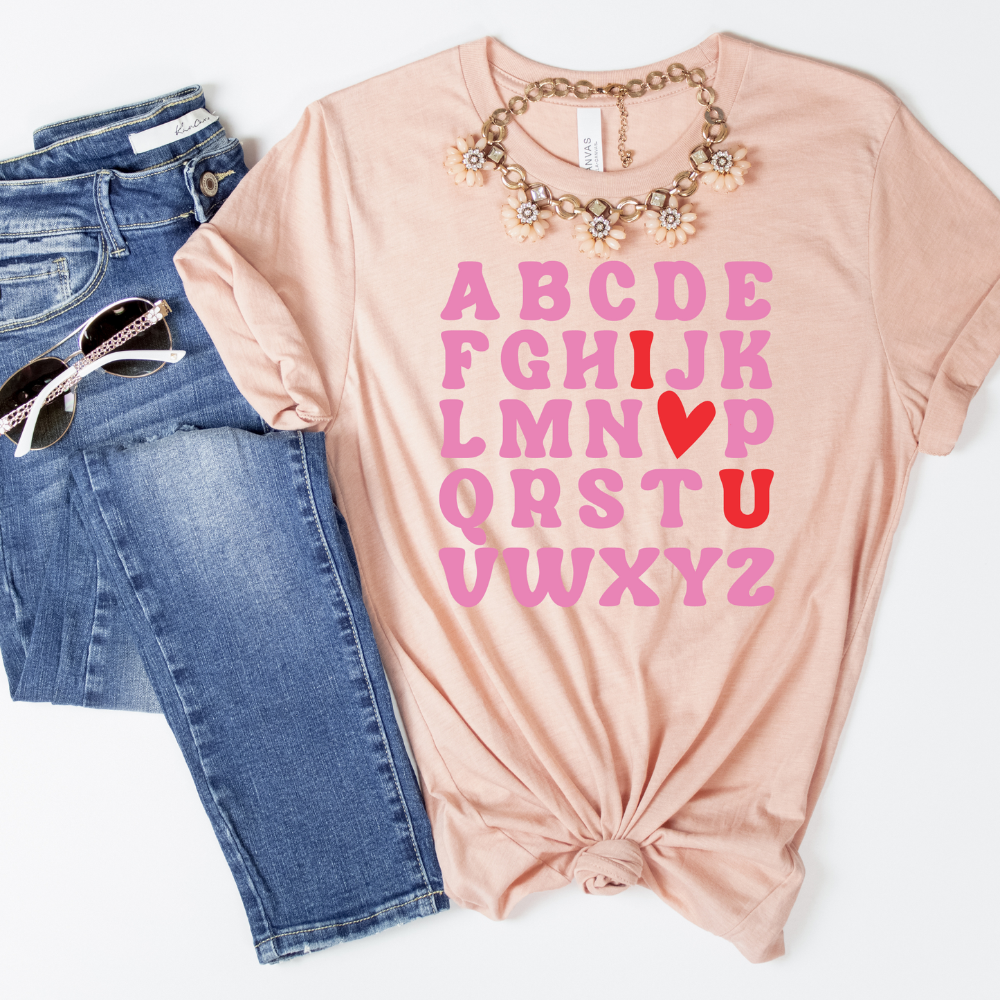 ABC I Heart You Shirt - MariROsa Craft Shop