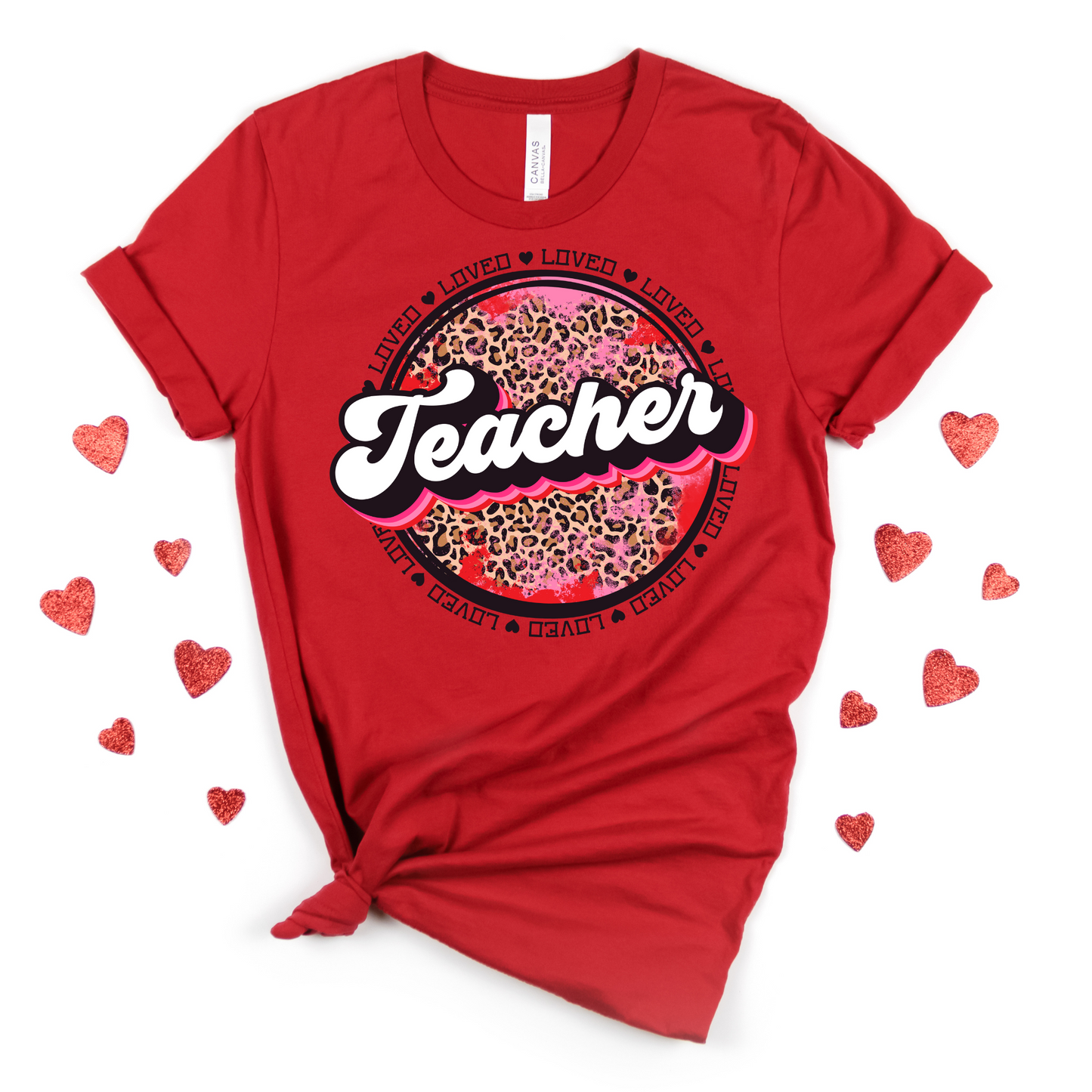 Teacher Loved Leopard Print - MariROsa Craft Shop