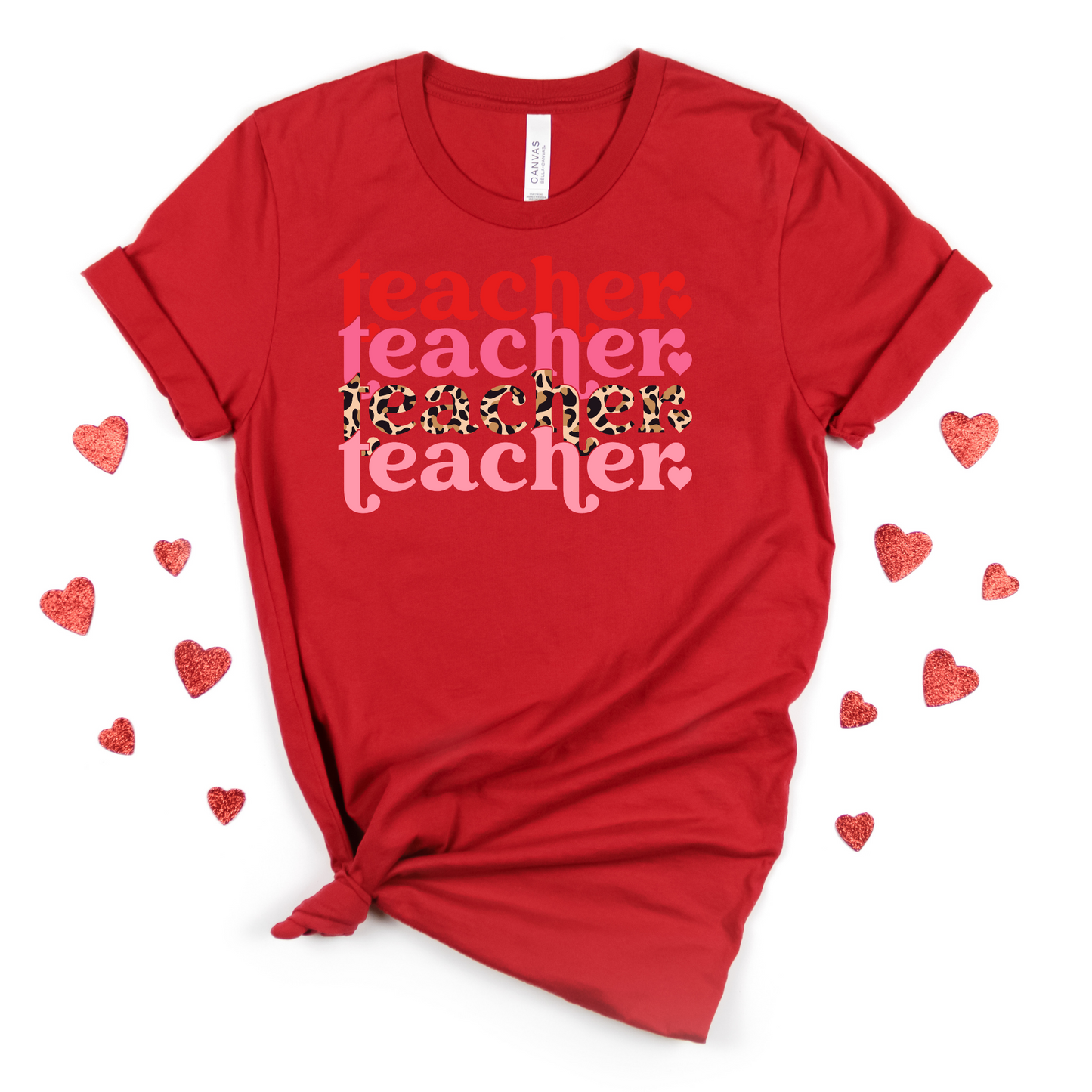 Teacher Repeating Pattern Leopard Print - MariROsa Craft Shop
