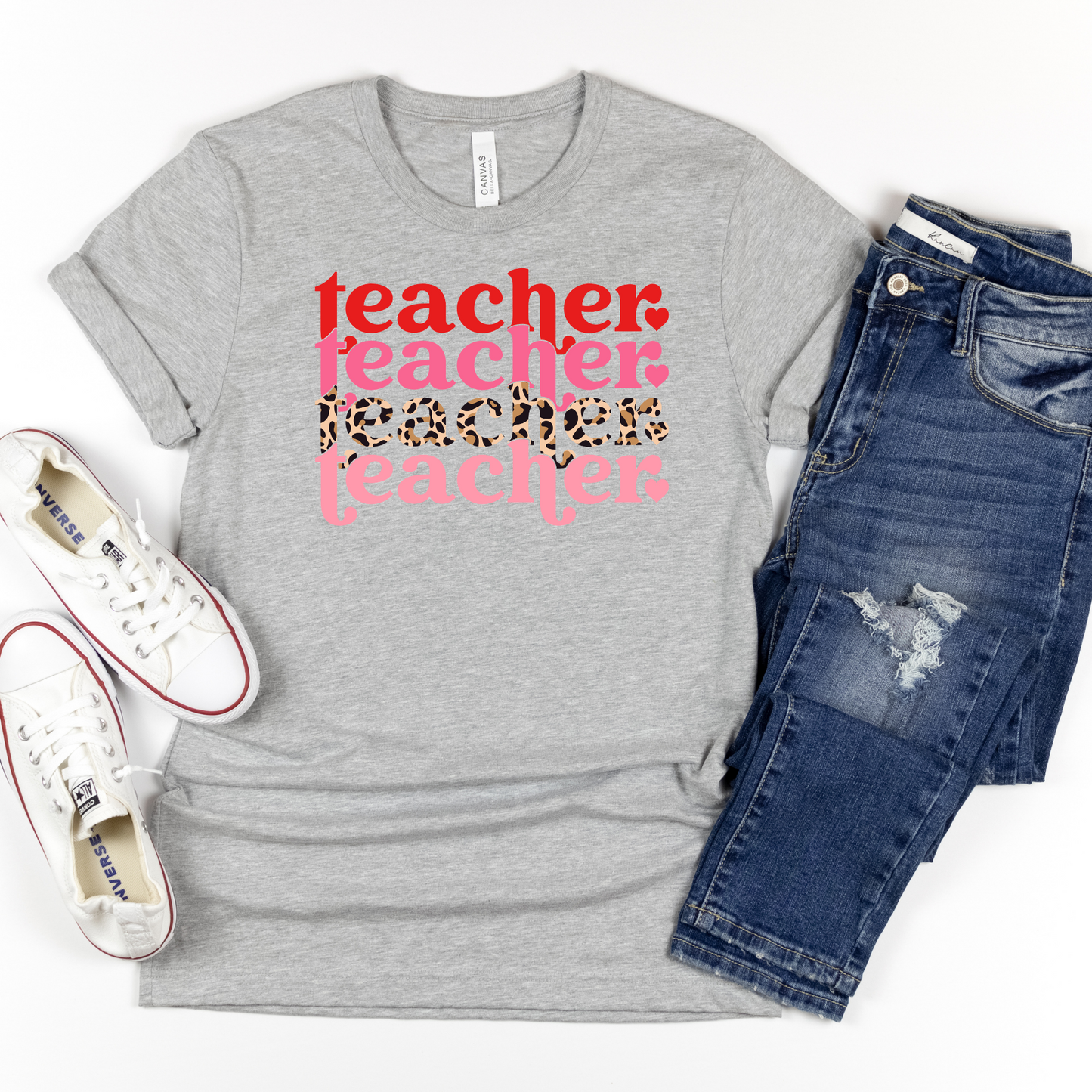 Teacher Repeating Pattern Leopard Print - MariROsa Craft Shop