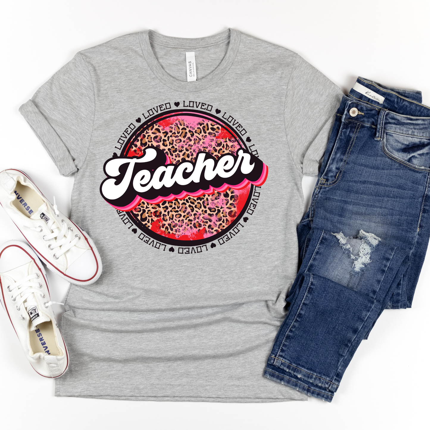 Teacher Loved Leopard Print - MariROsa Craft Shop