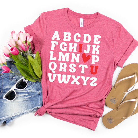 ABC I Heart You Shirt - MariROsa Craft Shop