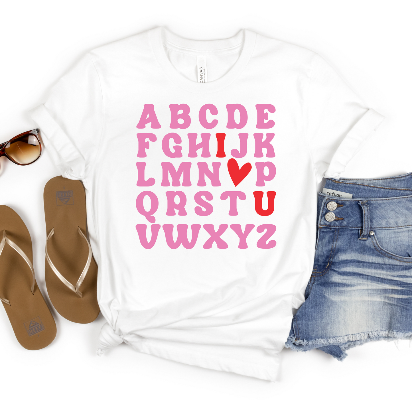 ABC I Heart You Shirt - MariROsa Craft Shop