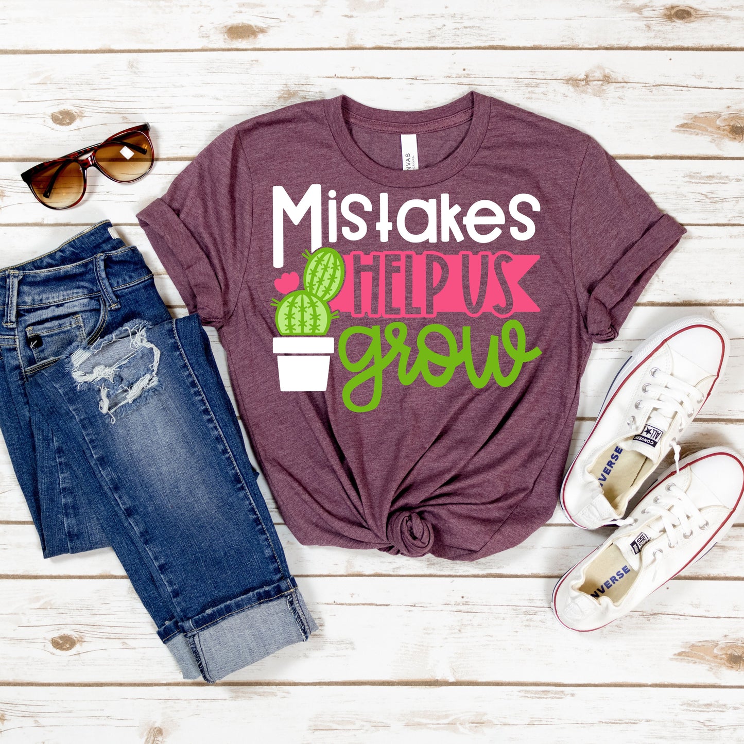 Mistakes Help Us Grow Tee - MariROsa Craft Shop