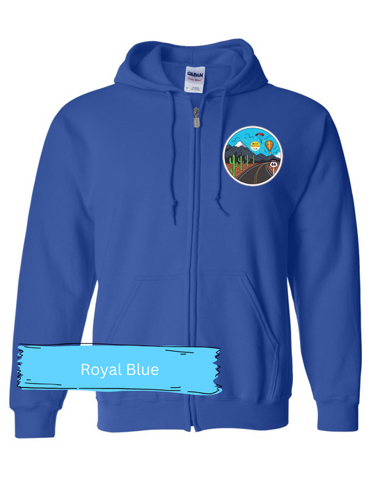 Inland Area CUE Zip-up Hoodie - MariROsa Craft Shop