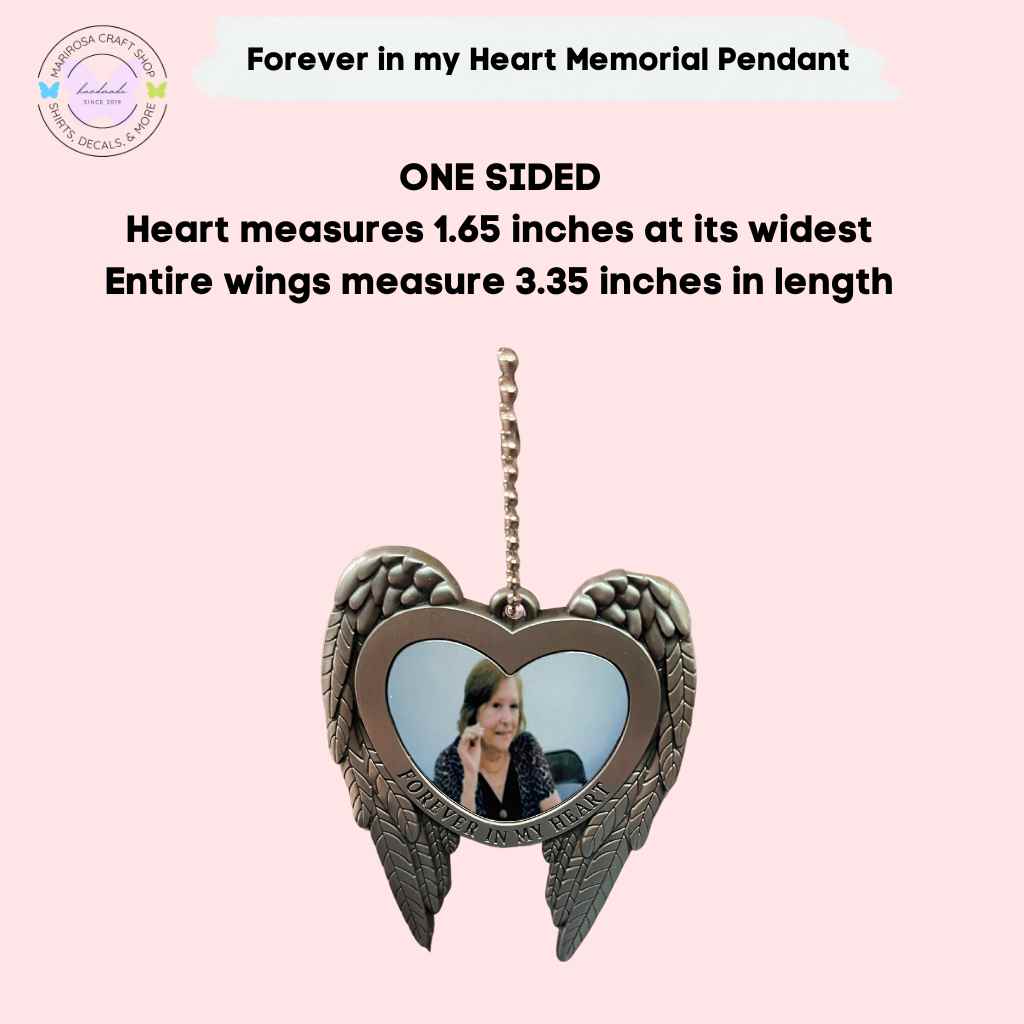 Forever in my Heart Sublimation Pendant - MariROsa Craft Shop