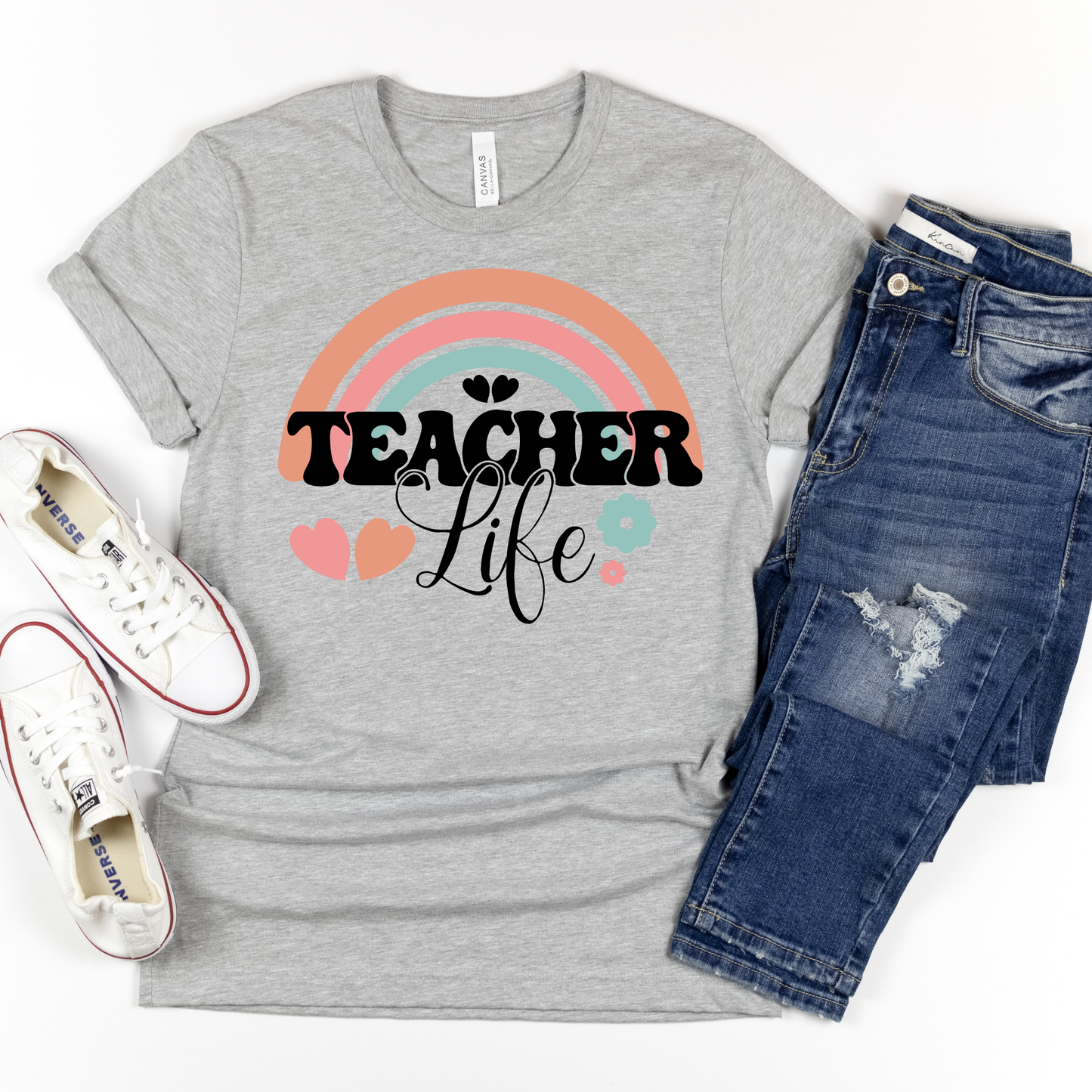 Teacher Life Pastel Rainbow