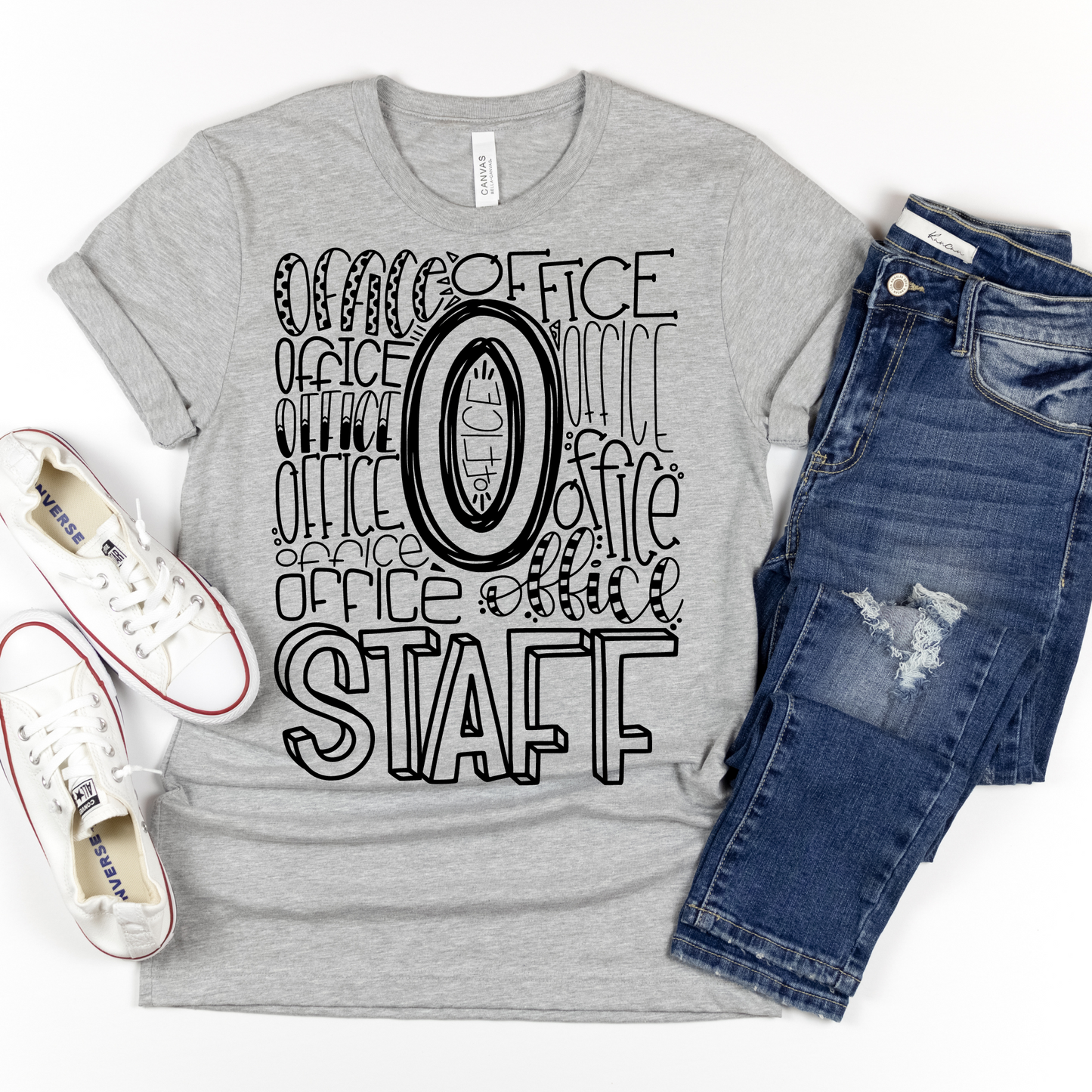 Office Staff Typography Design Tee