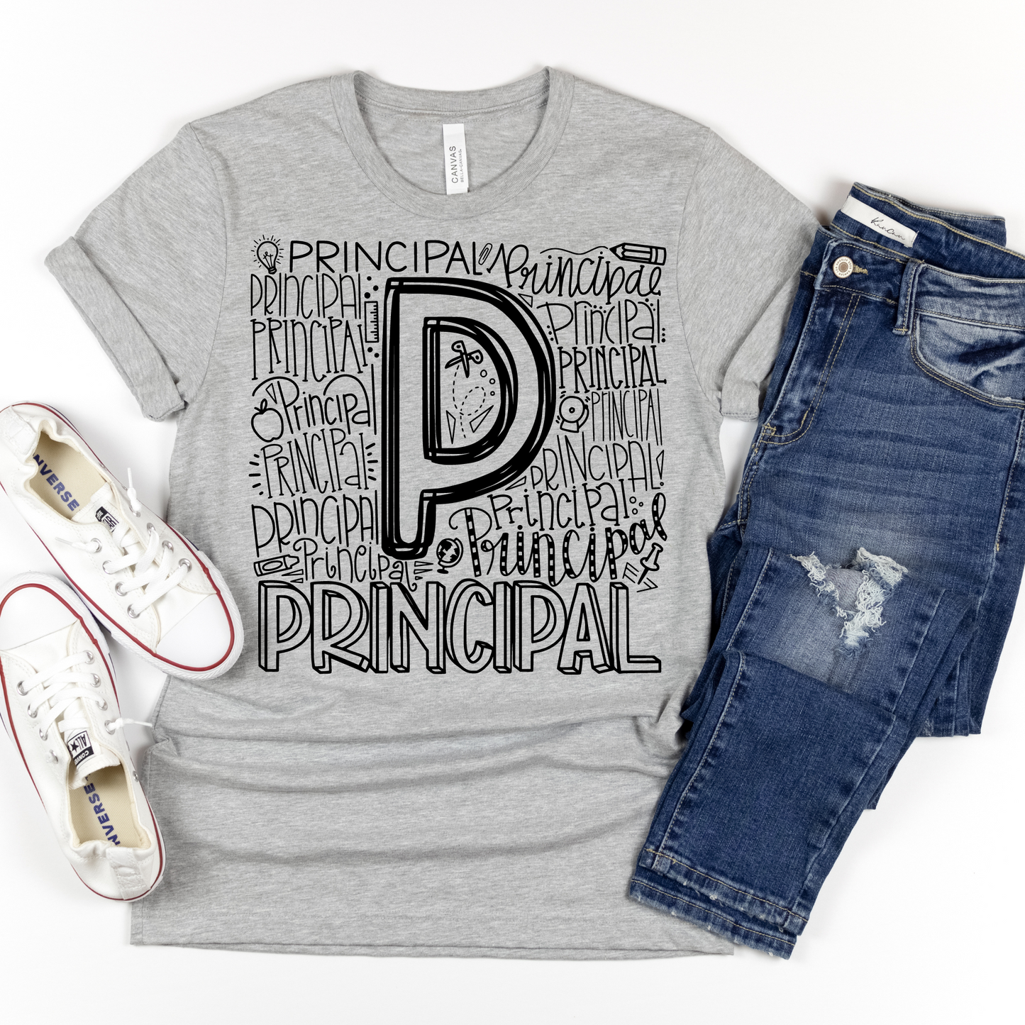 Principal Typography Design Tee