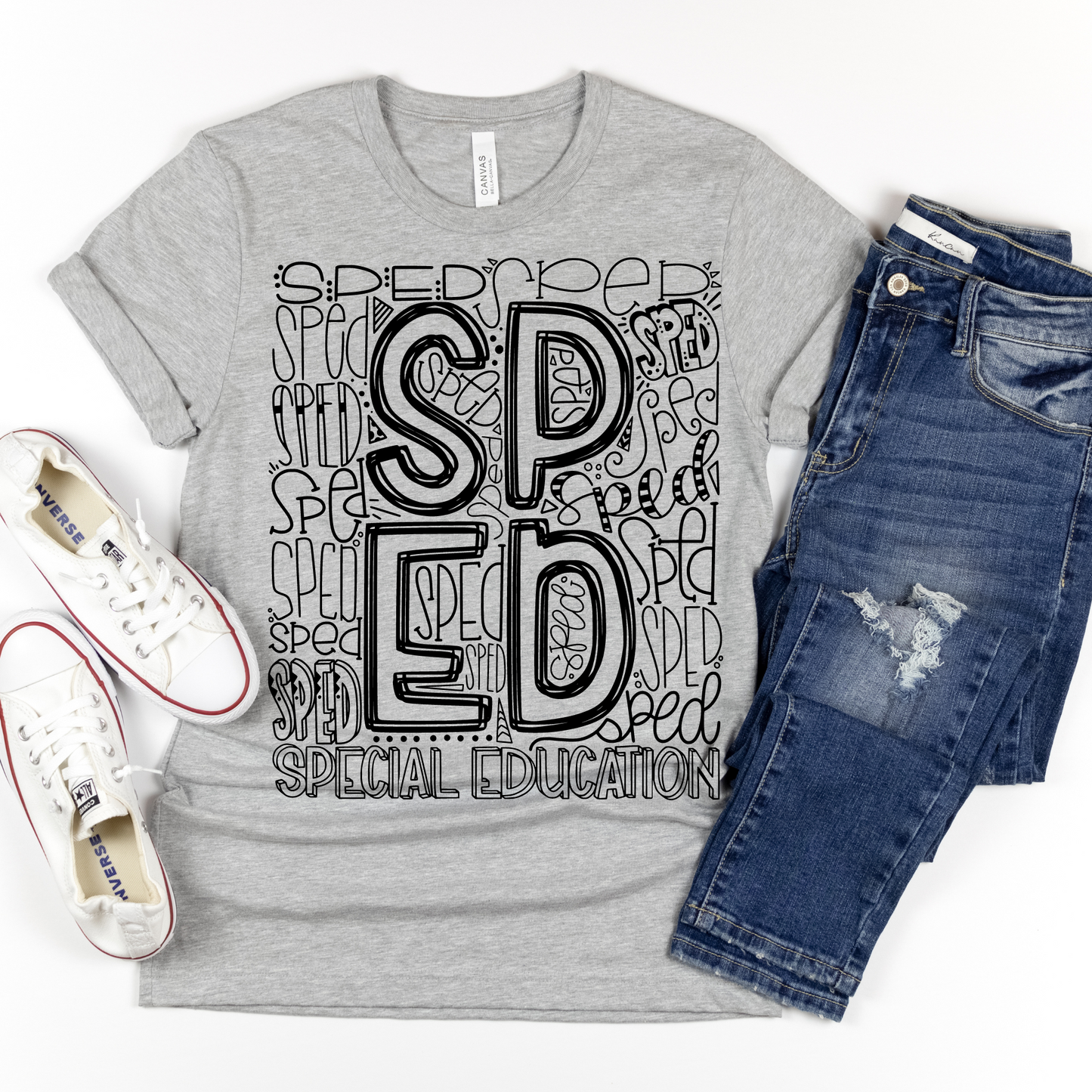 Special Education Typography Design Tee