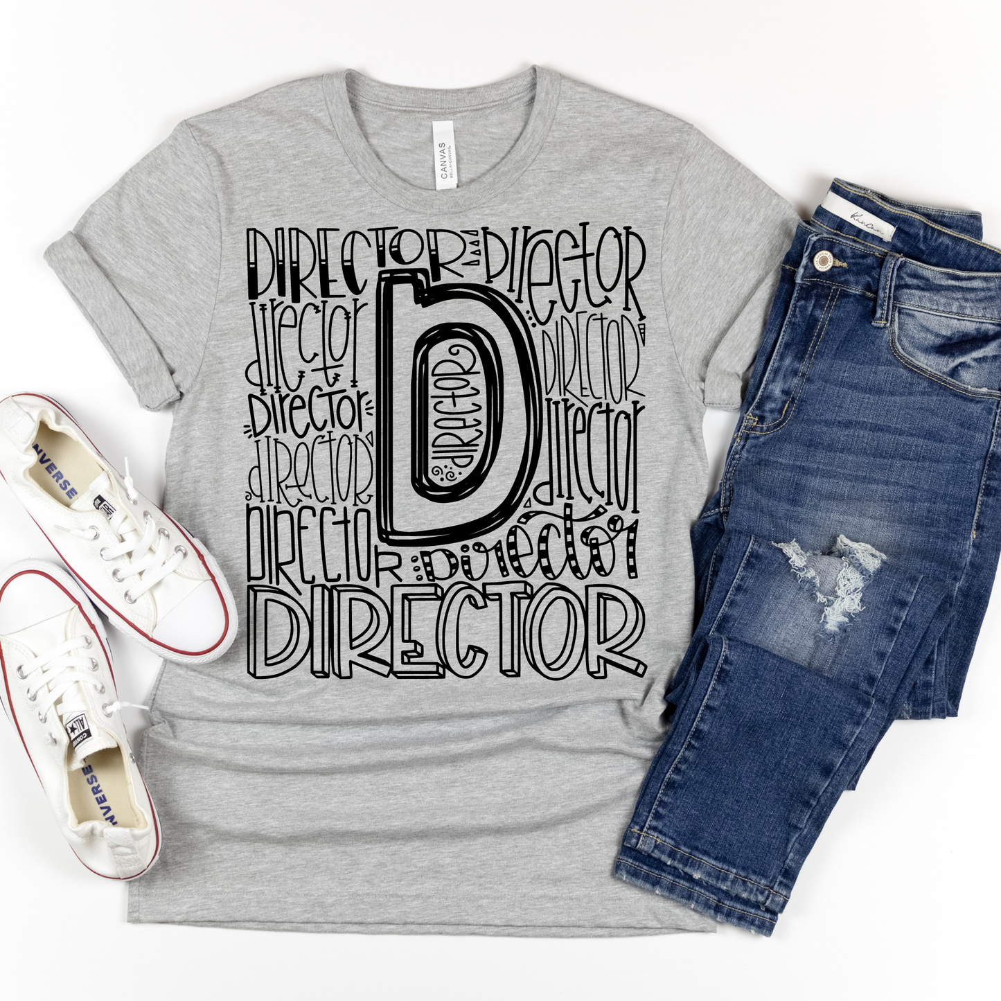 Director Typography Design Tee