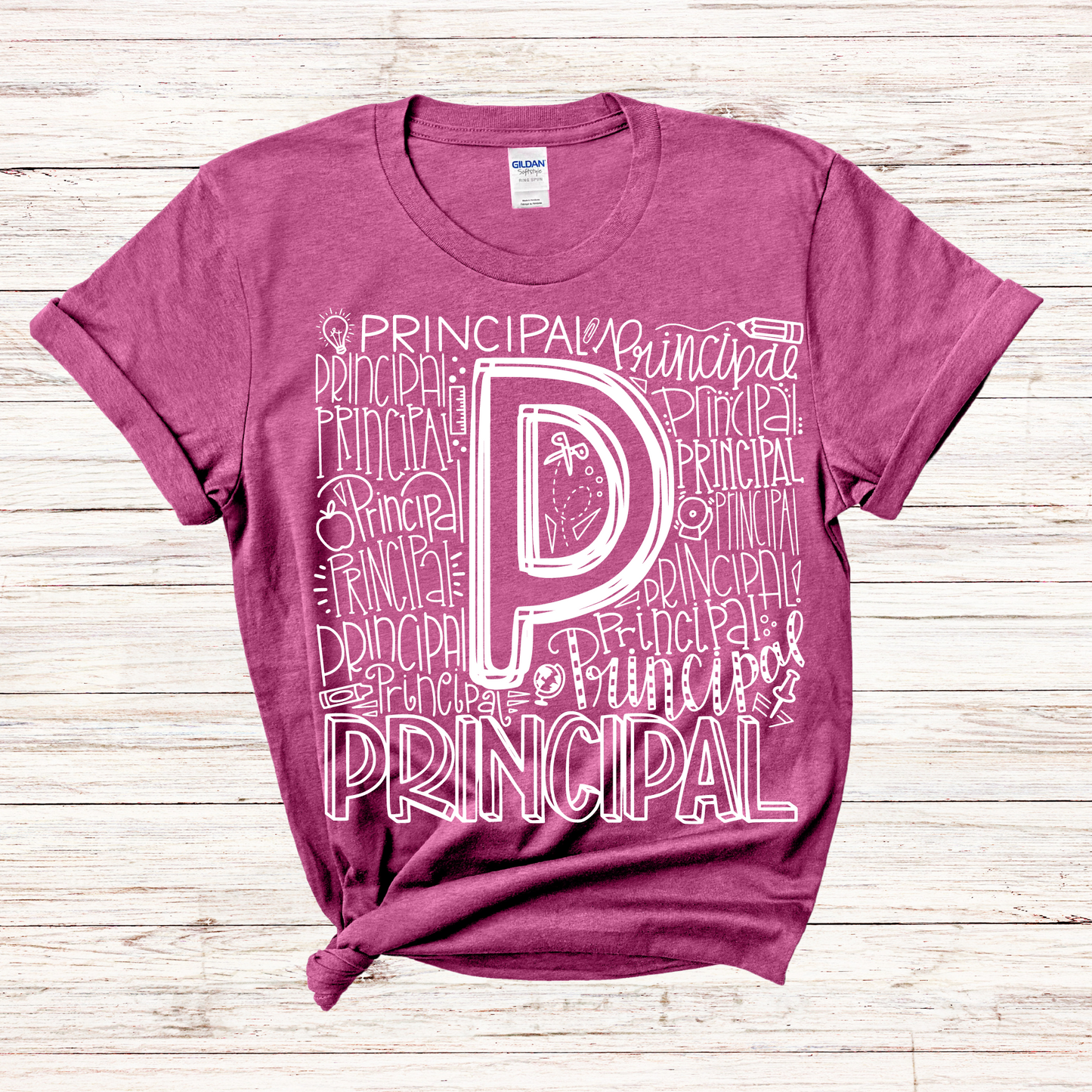 Principal Typography Design Tee