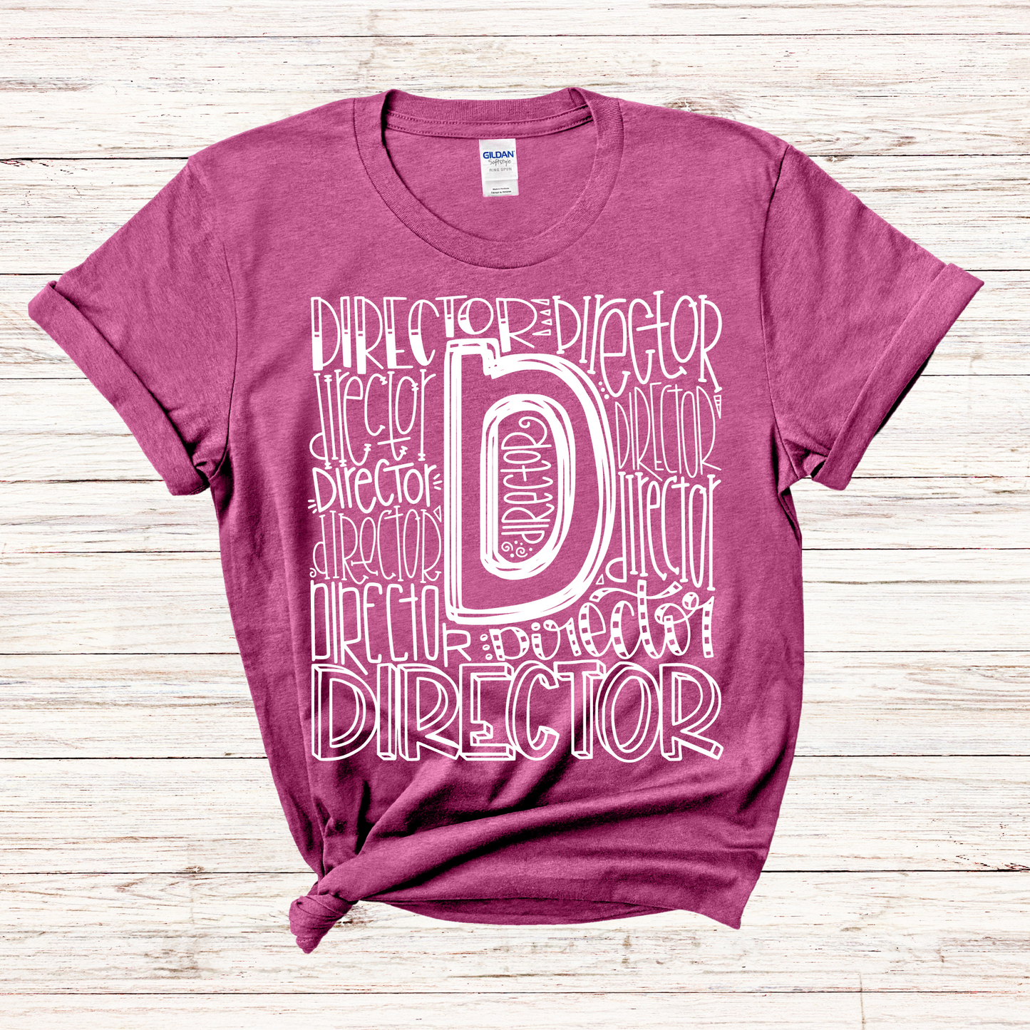 Director Typography Design Tee