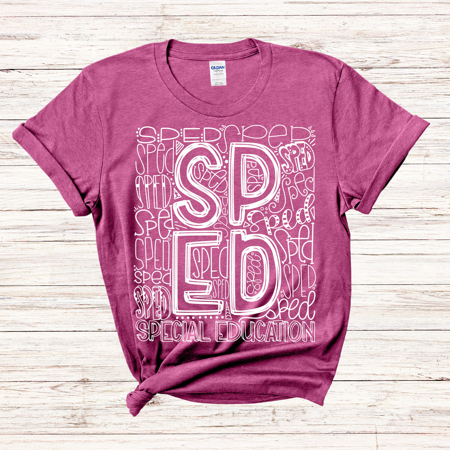 Special Education Typography Design Tee