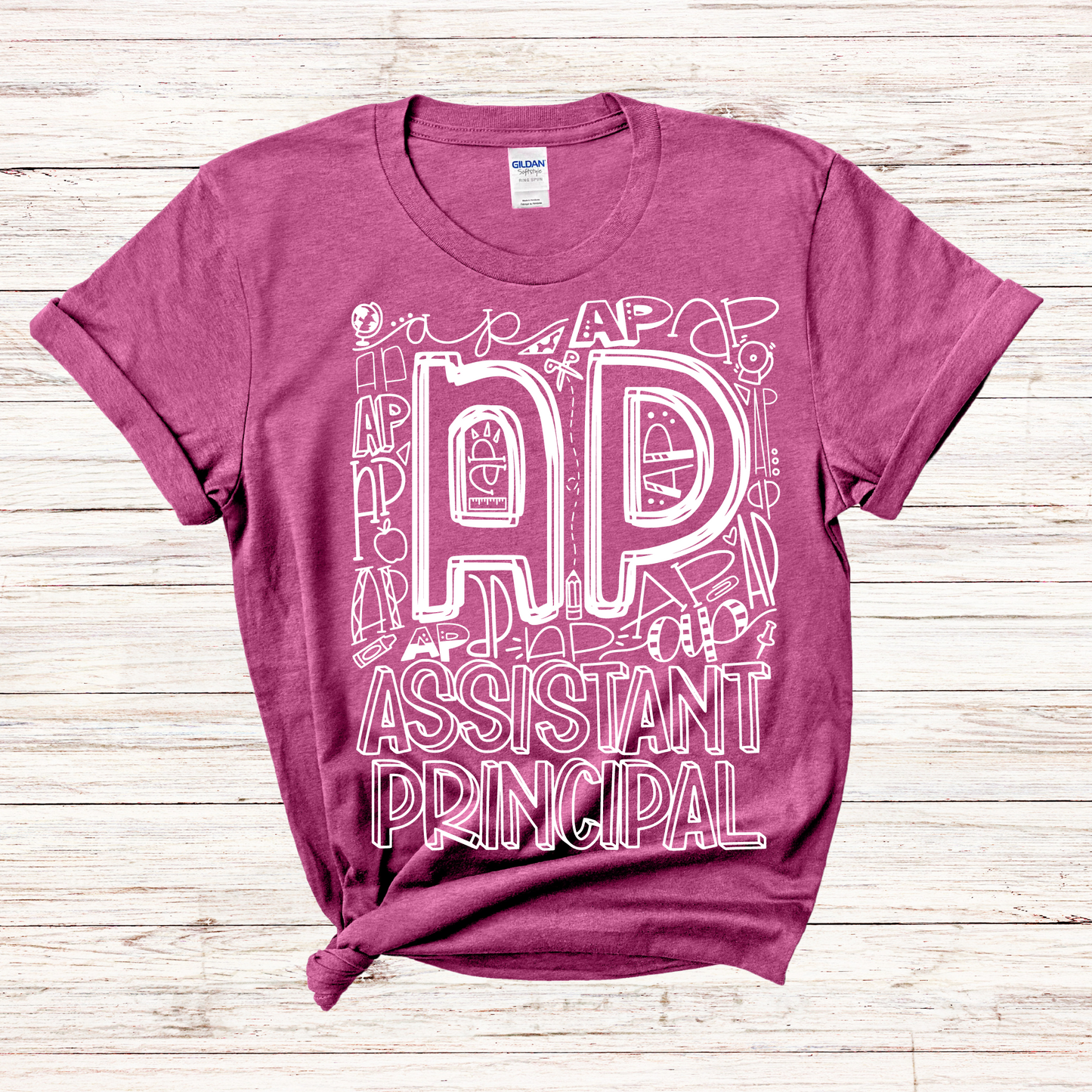 Assistant Principal Typography Design Tee