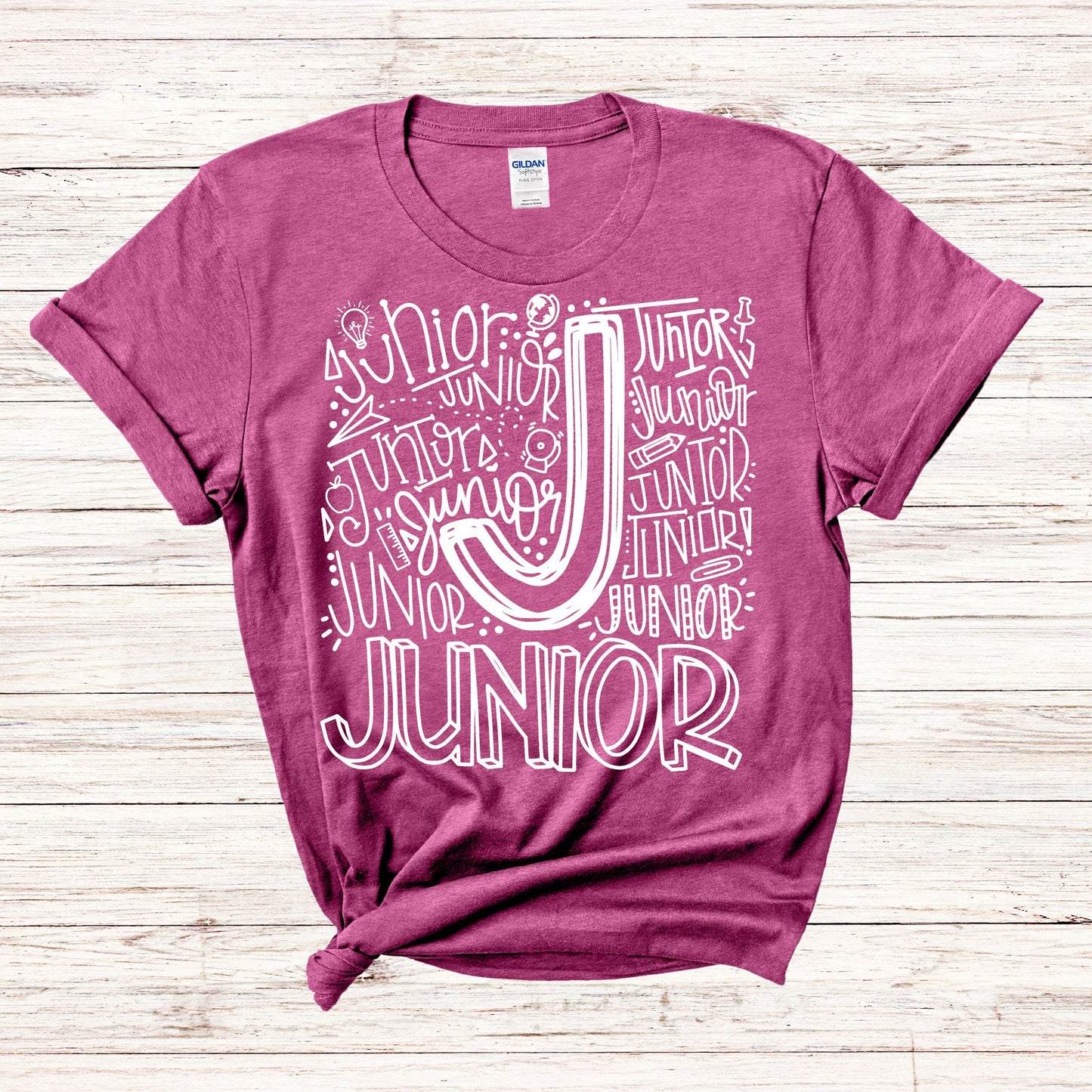 Junior Typography Assorted Color Tee - MariROsa Craft Shop