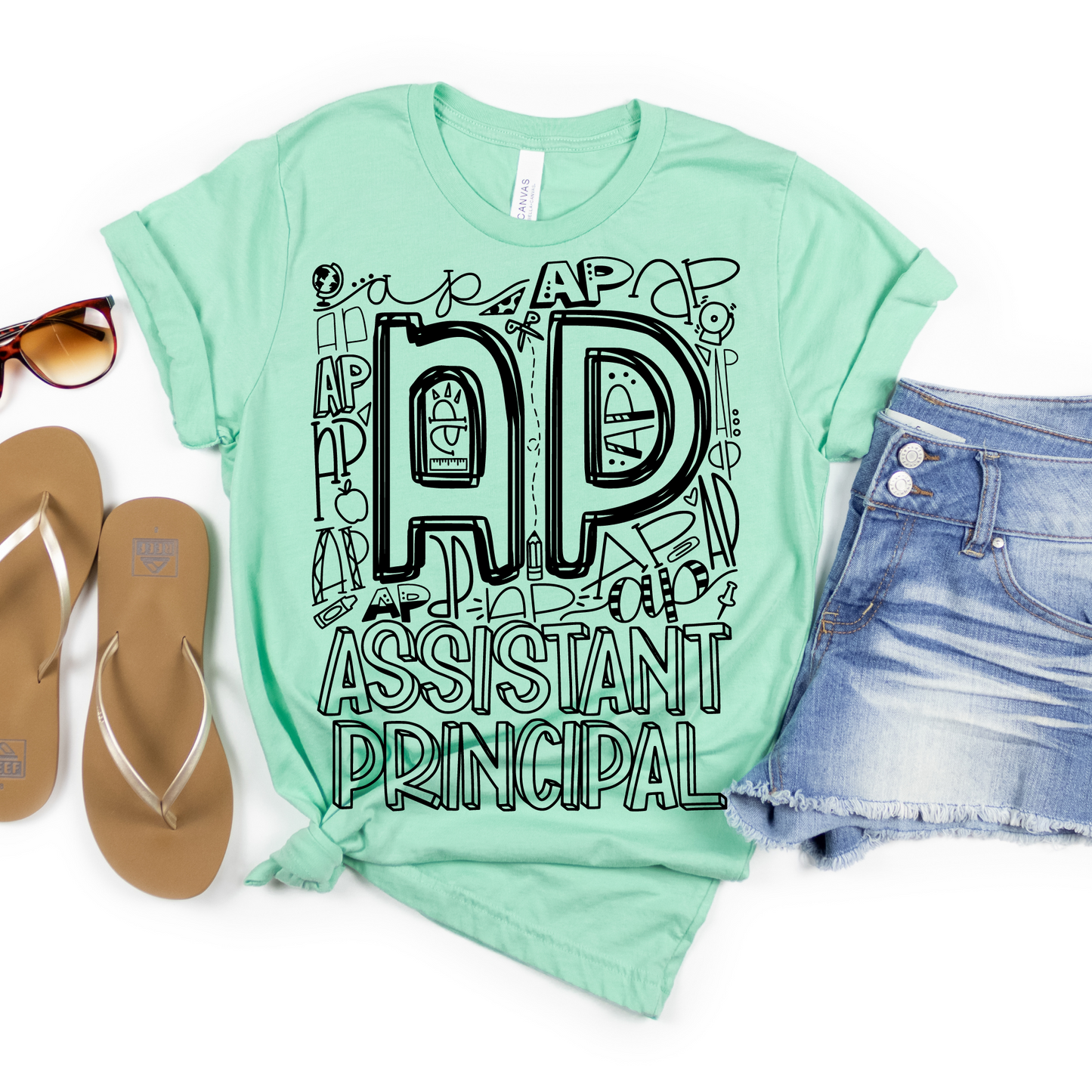 Assistant Principal Typography Design Tee