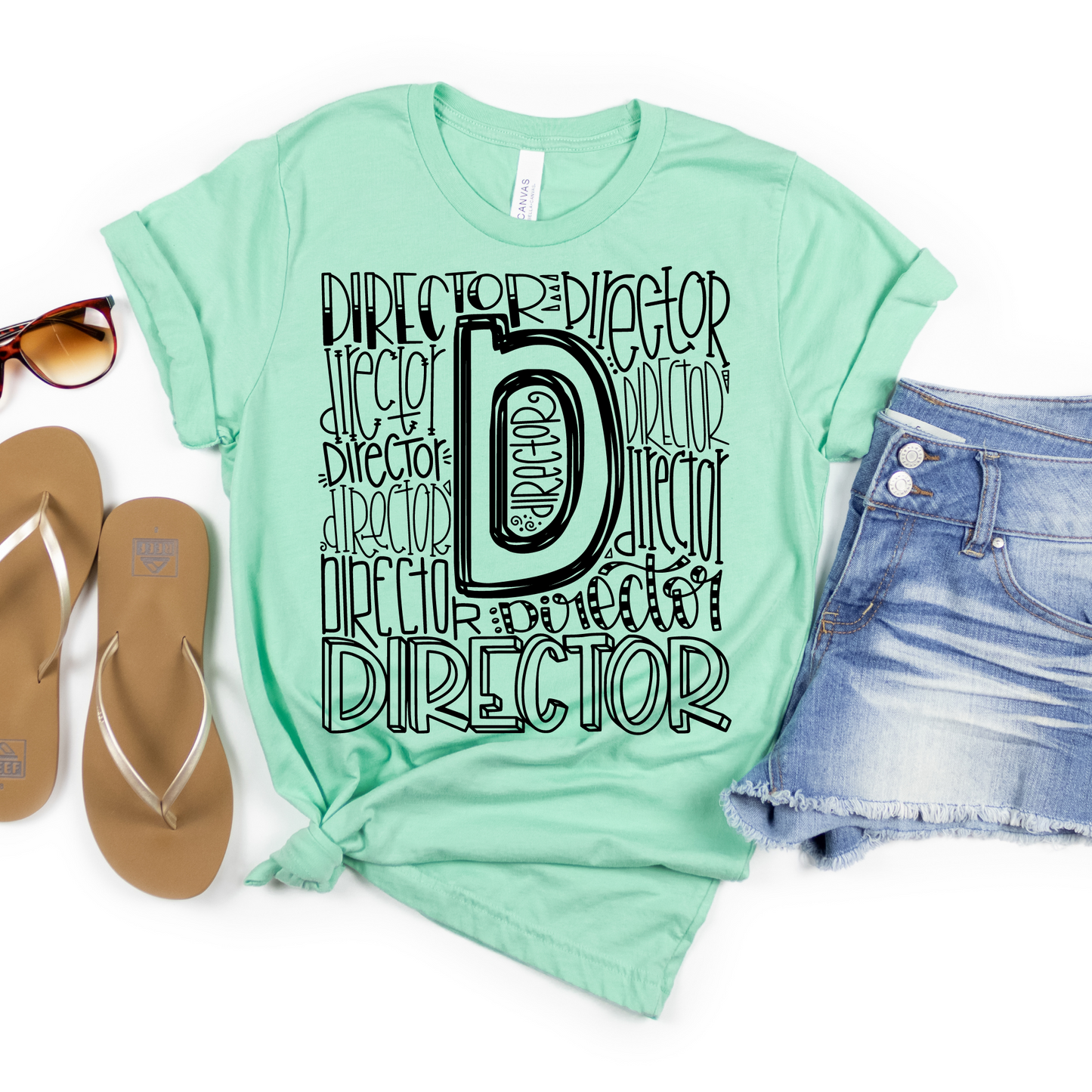 Director Typography Design Tee